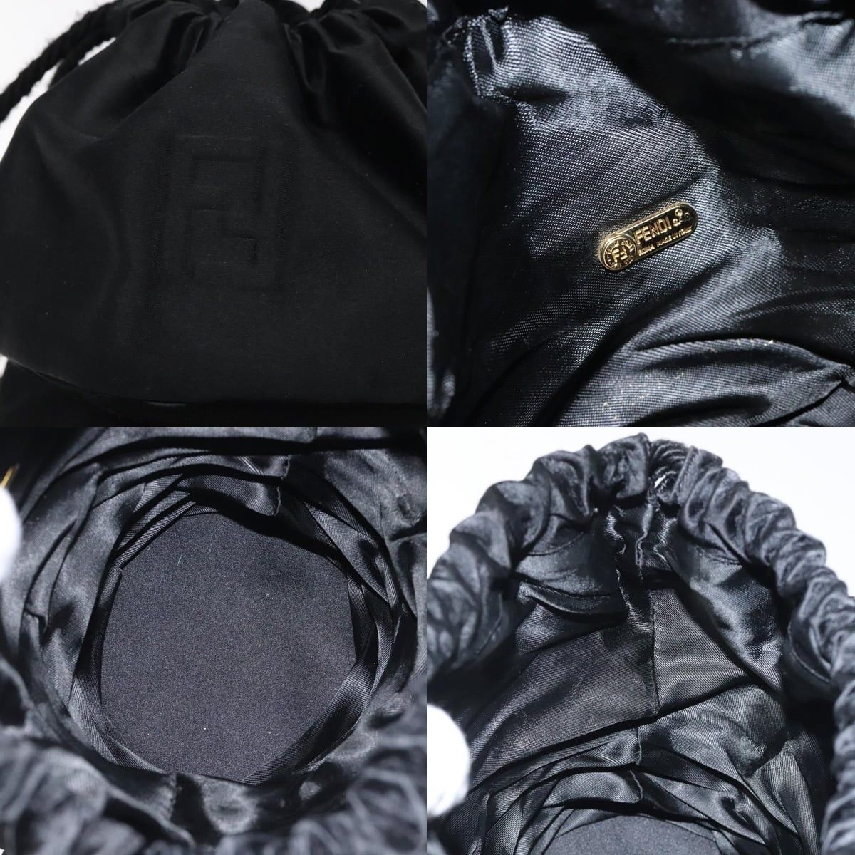 Fendi FENDI Shoulder Bag Satin Black Size ONE SIZE - 11 Thumbnail
