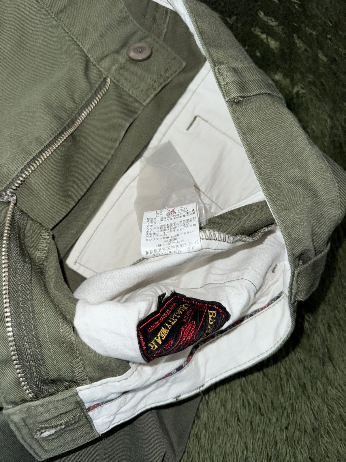 Beams Japan [L] BEAMS HEART JAPAN washed cotton chino pants olive Size US 34 / EU 50 - 5 Thumbnail