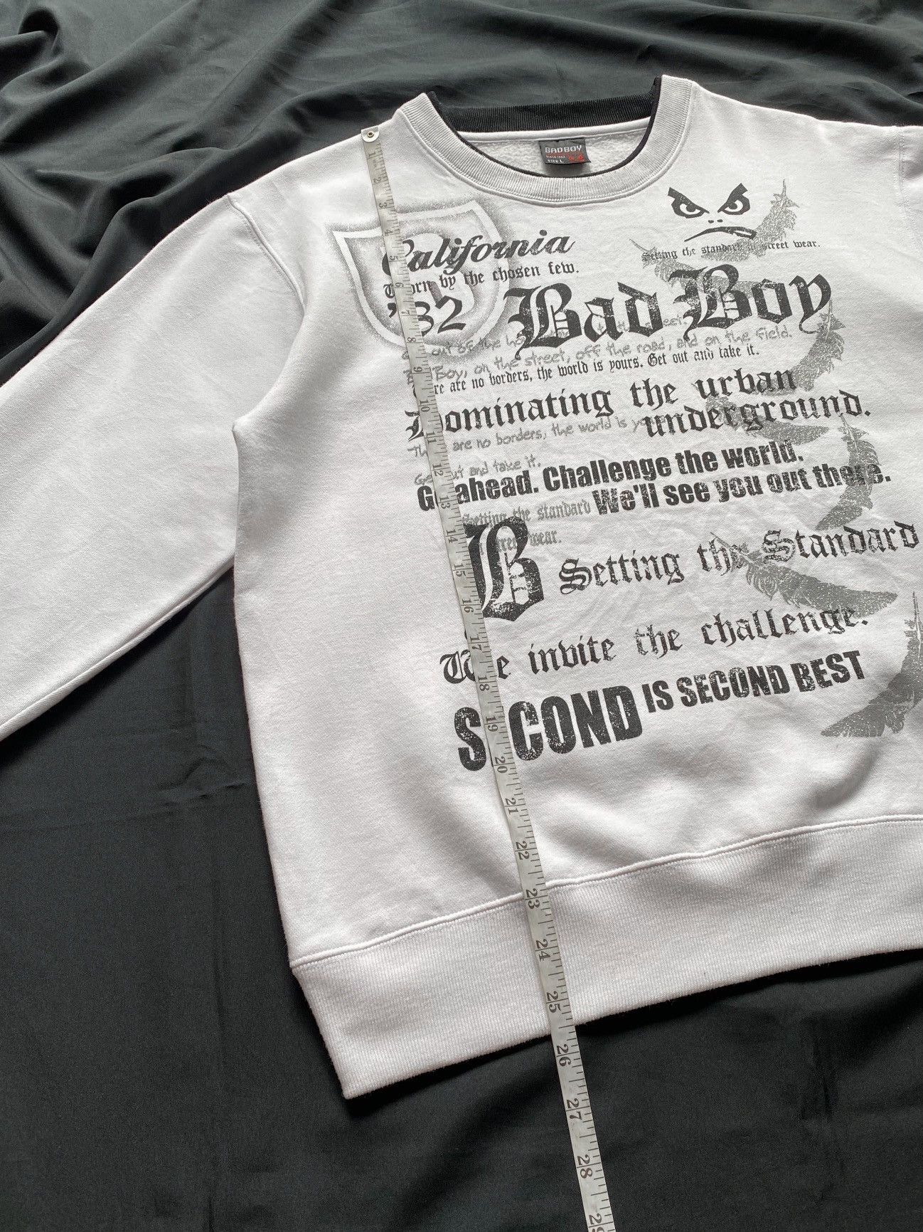 If Six Was Nine × Le Grande Bleu (L.G.B.) × Vintage Vintage Bad Boy Poem Sweatshirt Size US L / EU 52-54 / 3 - 3 Thumbnail