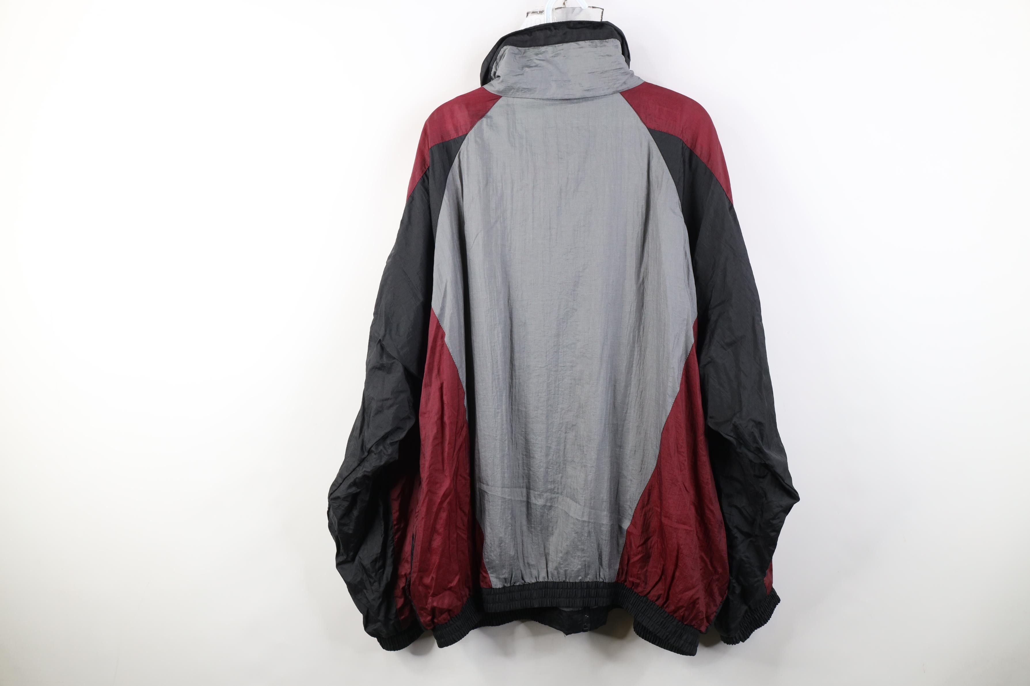 Vintage Vintage 90s Streetwear Block Lined Zip Windbreaker Jacket Size US XXL / EU 58 / 5 - 10 Thumbnail