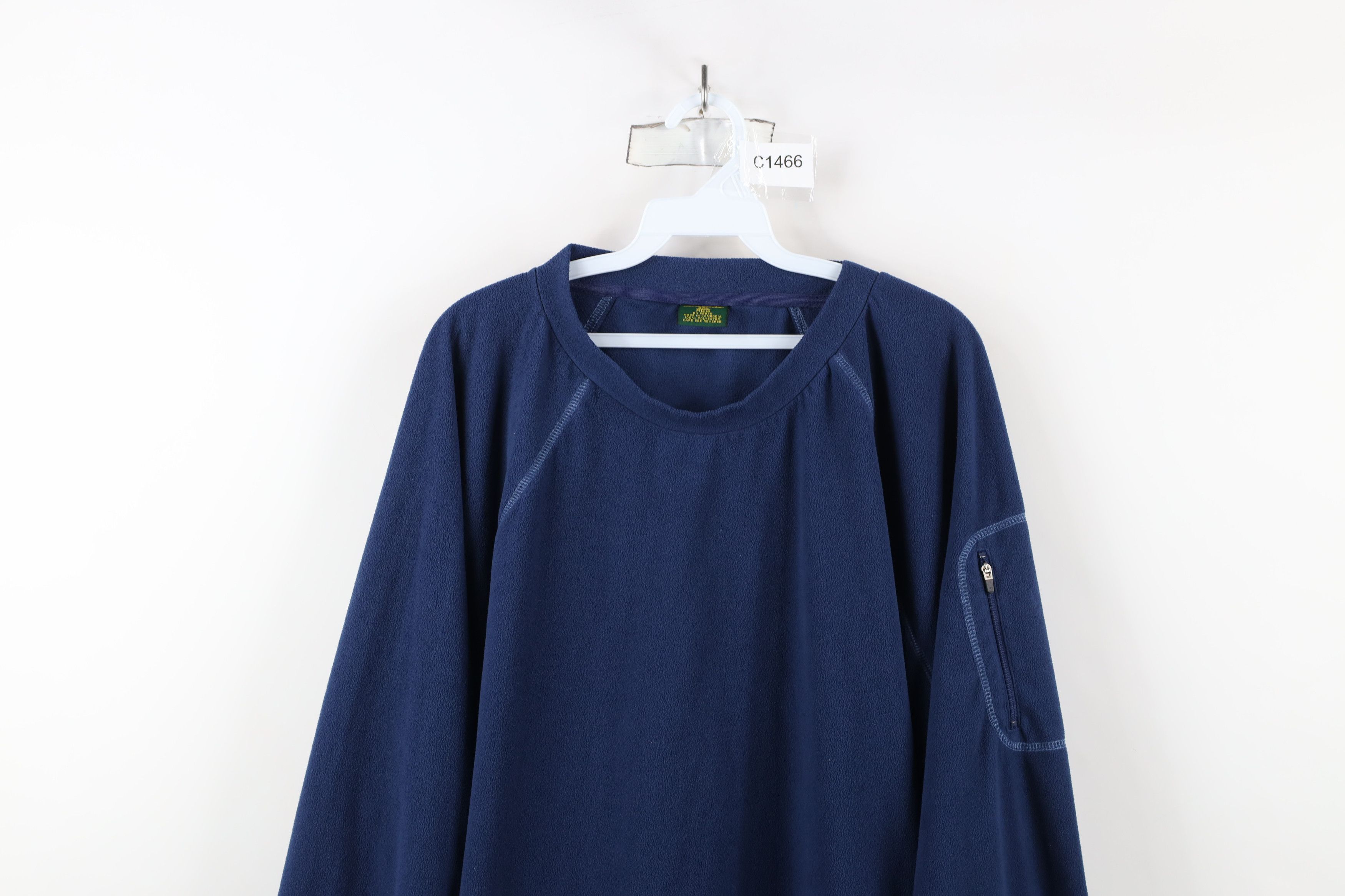 Cabelas × Vintage Vintage Cabelas Fleece Long Sleeve Crewneck Sweater Blue Size US XXL / EU 58 / 5 - 2 Thumbnail
