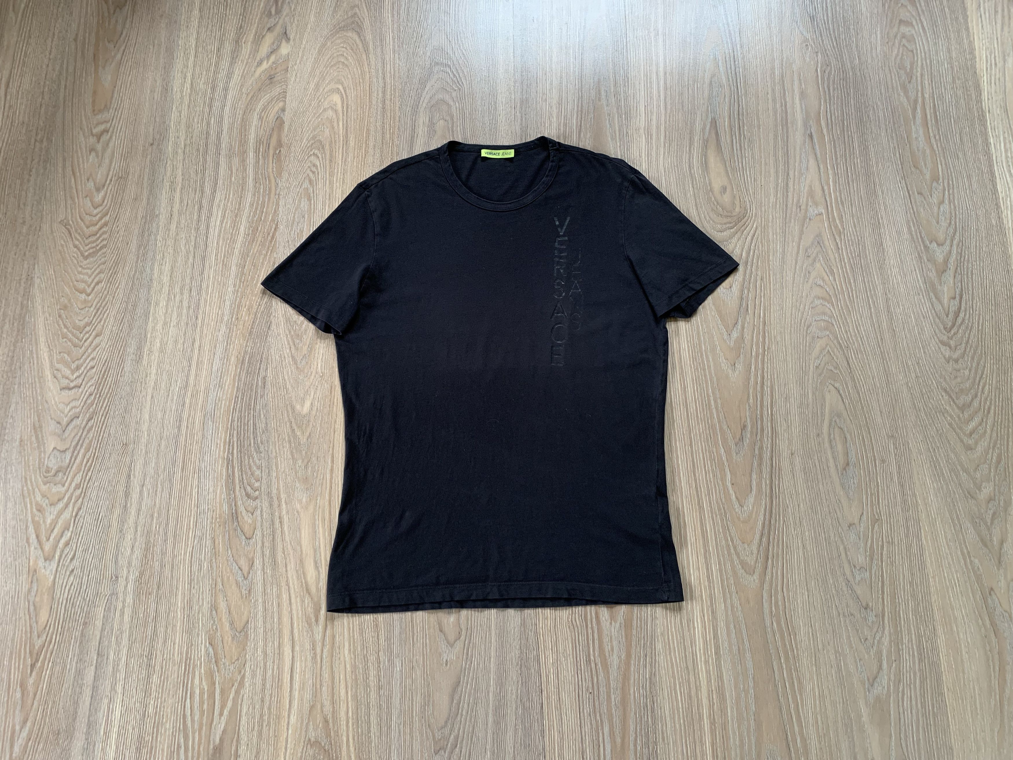 Versace × Versace Jeans Couture Versace Jeans Black Cotton T-Shirt Size US S / EU 44-46 / 1 - 1 Thumbnail