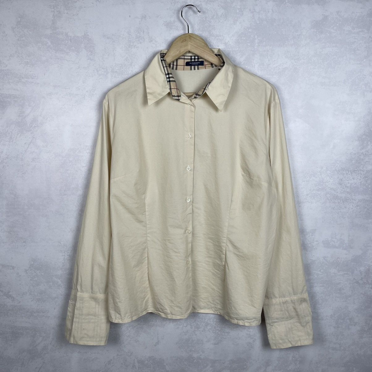 Burberry × Vintage Vintage Burberry London Nova Check Details Button Up Shirt Size US M / EU 48-50 / 2 - 3 Thumbnail