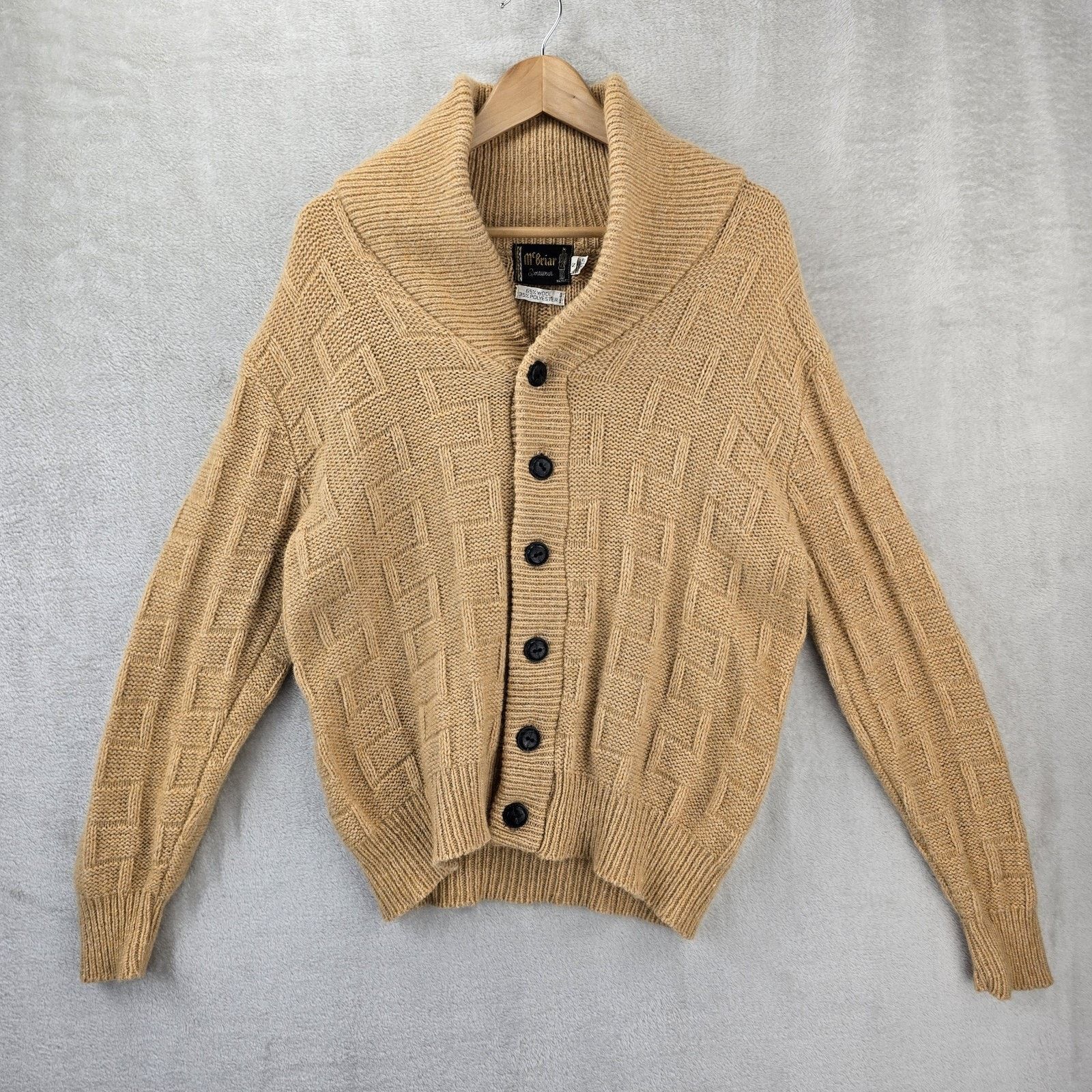 Other Vtg McBriar Sportswear Shawl Cardigan Wool Sweater Small Size US S / EU 44-46 / 1 - 2 Thumbnail