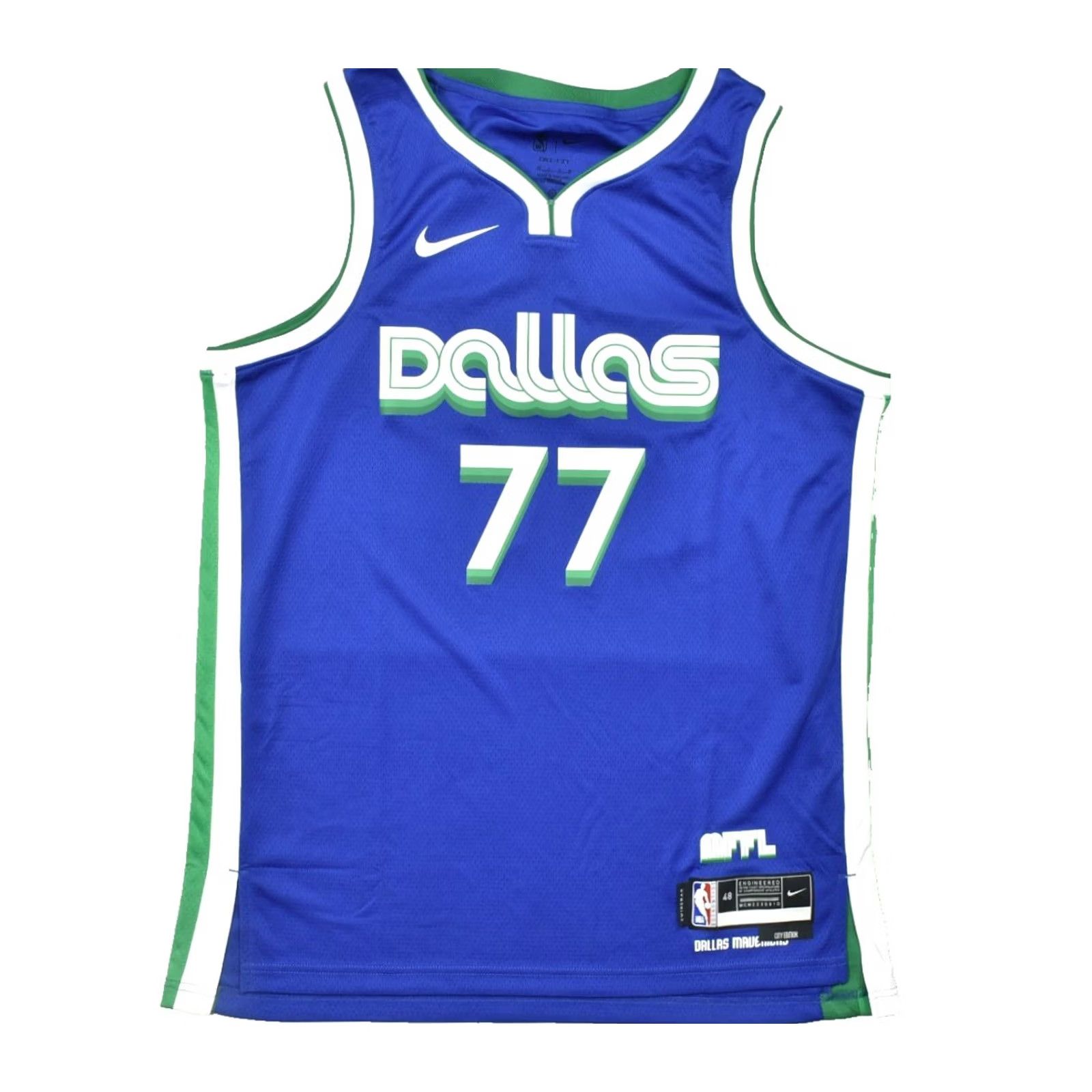 Nike Nike Luka Doncic Dallas Mavericks NBA City Swingman Jersey Blue Mens L NEW T-Shirt Dri-FIT Breatherable Summer Sports Size US L / EU 52-54 / 3 - 2 Thumbnail