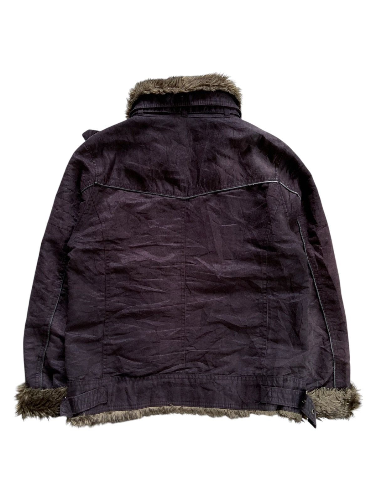 Japanese Brand JAPANESE BAREBACK FAUX FUR BLACK WASHED JACKET Size US M / EU 48-50 / 2 - 3 Thumbnail