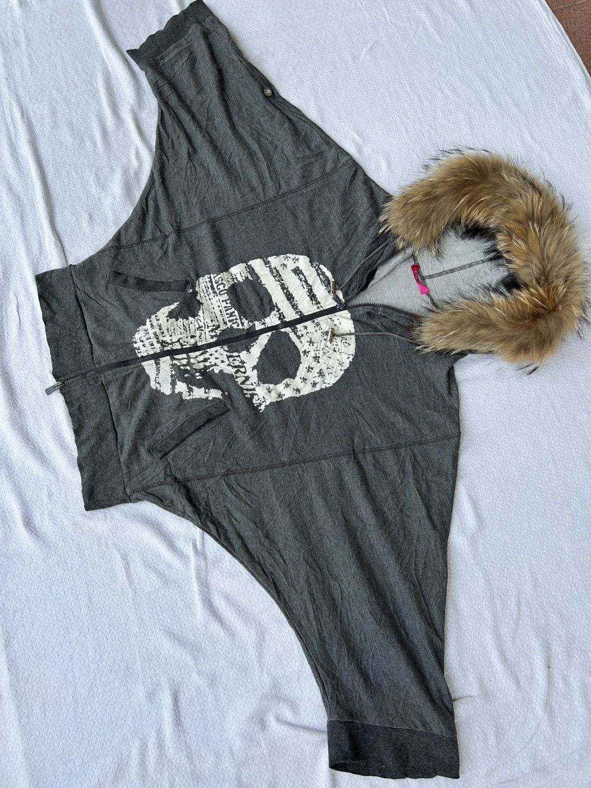 Japanese Brand Chux xxx fur hoodie skull oversized style ifsixwasnine lgb Size US L / EU 52-54 / 3 - 4 Thumbnail