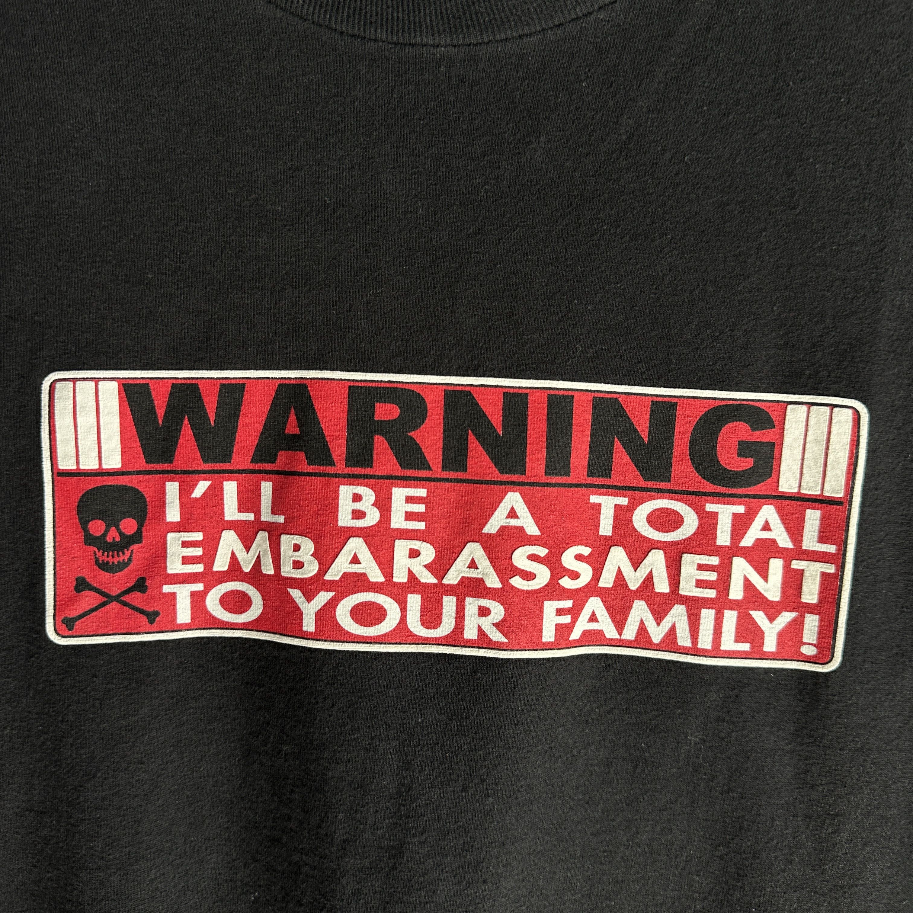 Other Vtg Y2K Quote T Shirt XL Black Embarrassment To Your Family Size US XL / EU 56 / 4 - 5 Thumbnail