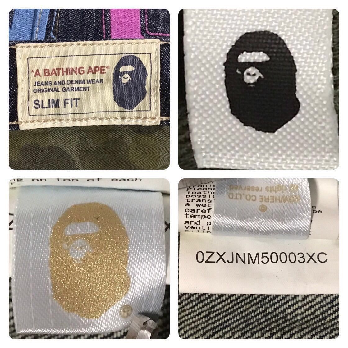 Bape BAPE STA LOGO embroidery slim fit denim pants APE ★size S Size US 30 / EU 46 - 10 Thumbnail
