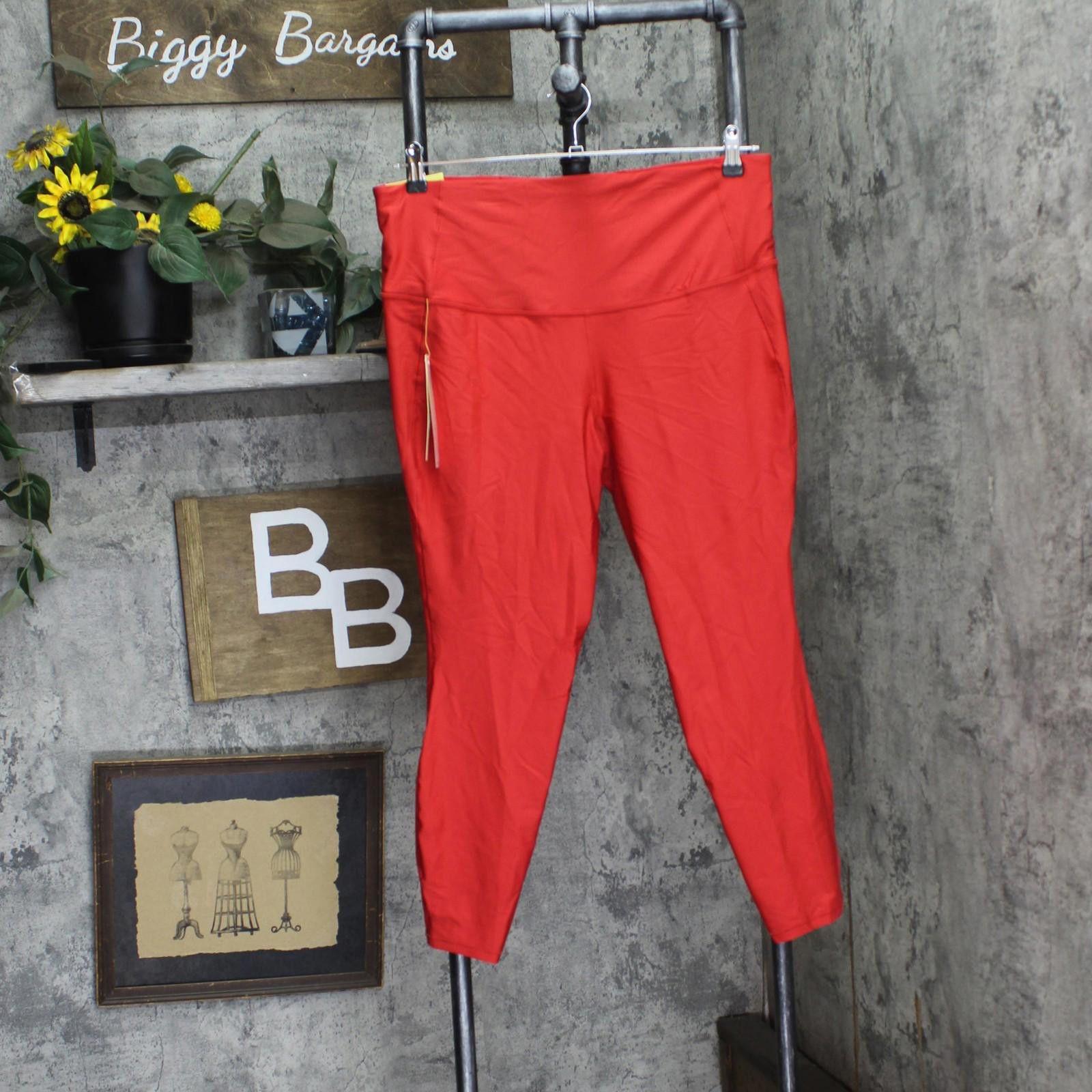 Other Nwt All In Motion High-rise 7/8 Leggings 90609705 Red 2xl Size 42" / US 20 - 1 Thumbnail