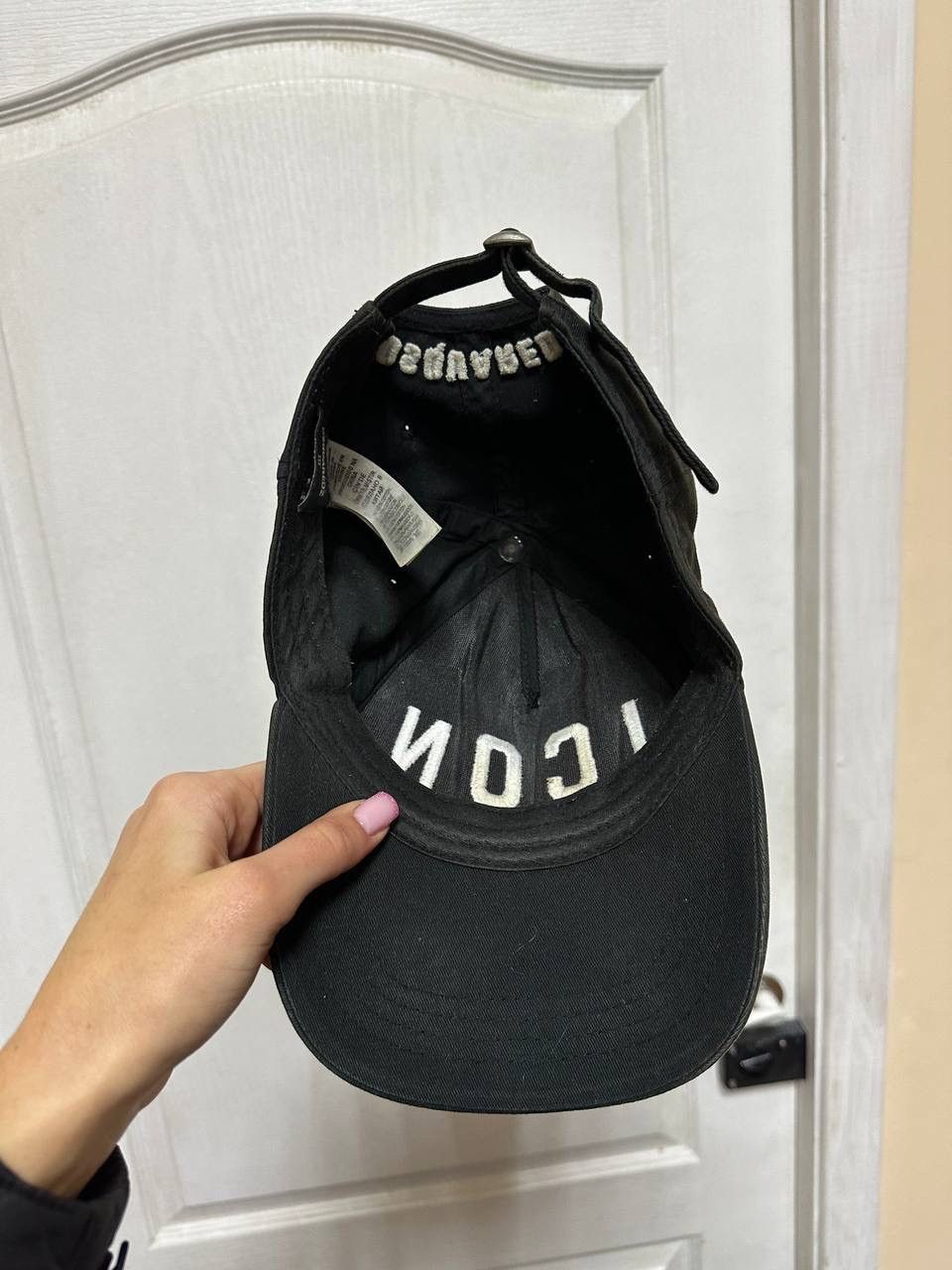 Dsquared2 Dsquared2 cap distressed black color hat d2 cyber punk opium Size ONE SIZE - 4 Thumbnail
