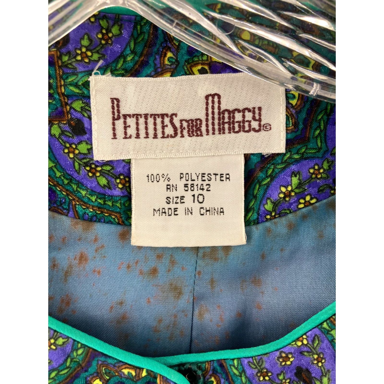 Vintage Vintage Petites for Maggy Outfit Womens 10 NWT Office Pleated Skirt Floral 80s Size 32" / US 10 / IT 46 - 7 Thumbnail