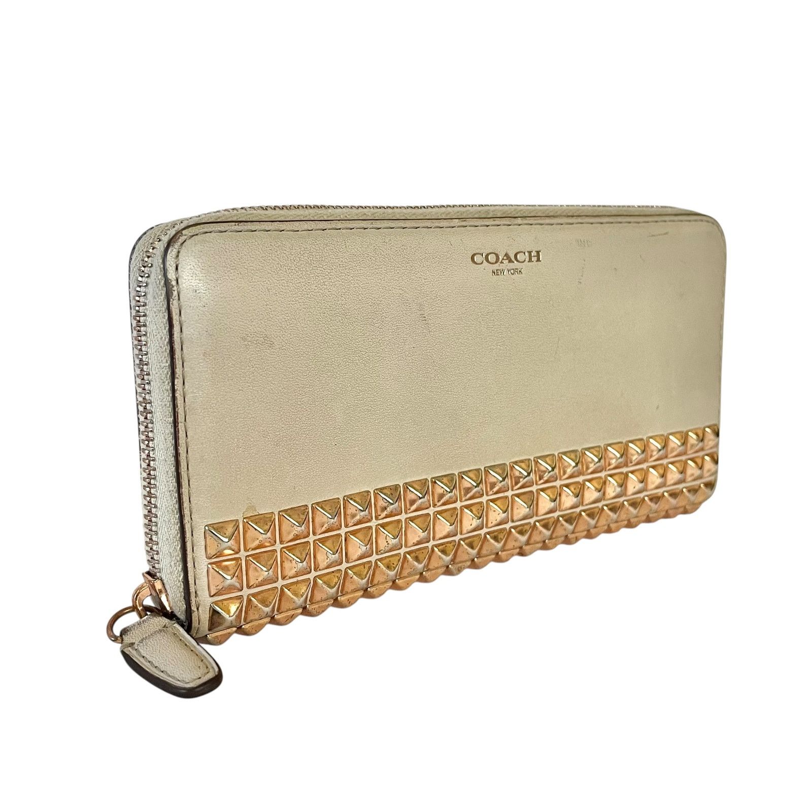 Coach Coach Legacy Studded Accordion Parchment Leather Zip Wallet Size ONE SIZE - 9 Thumbnail
