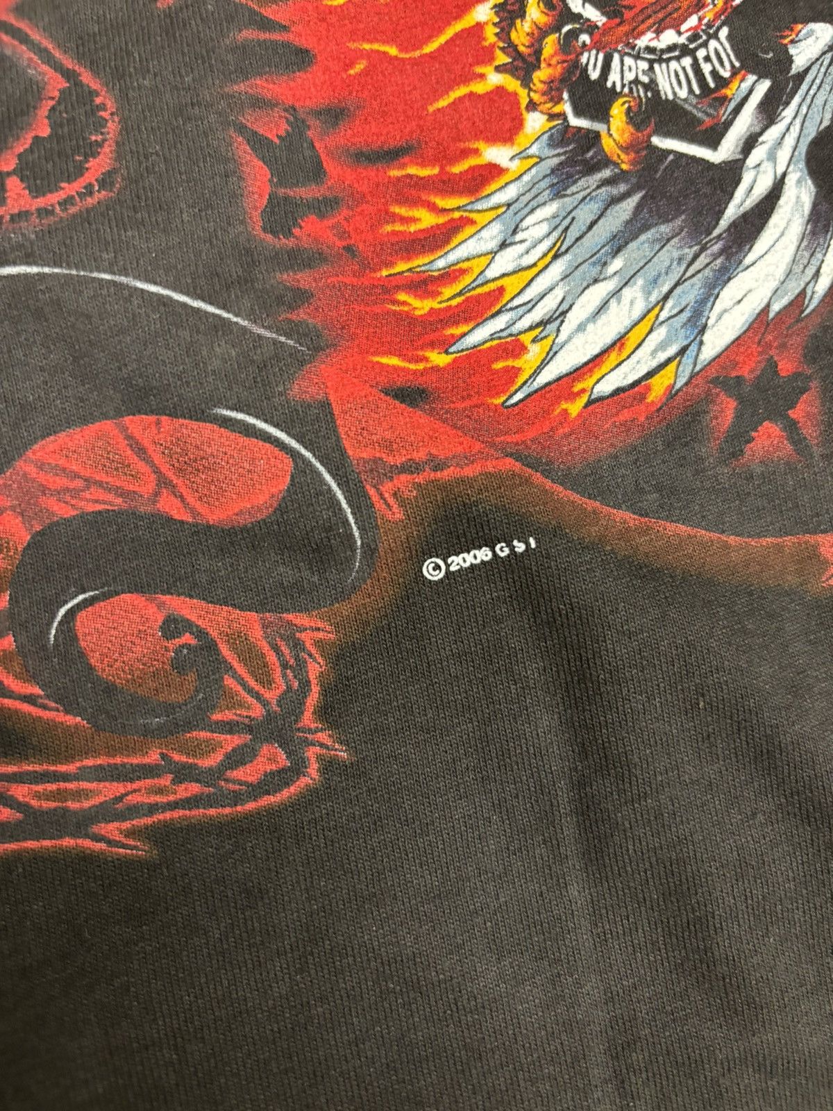 Vintage Vintage GSI biker flame tee Y2K Size US L / EU 52-54 / 3 - 5 Thumbnail