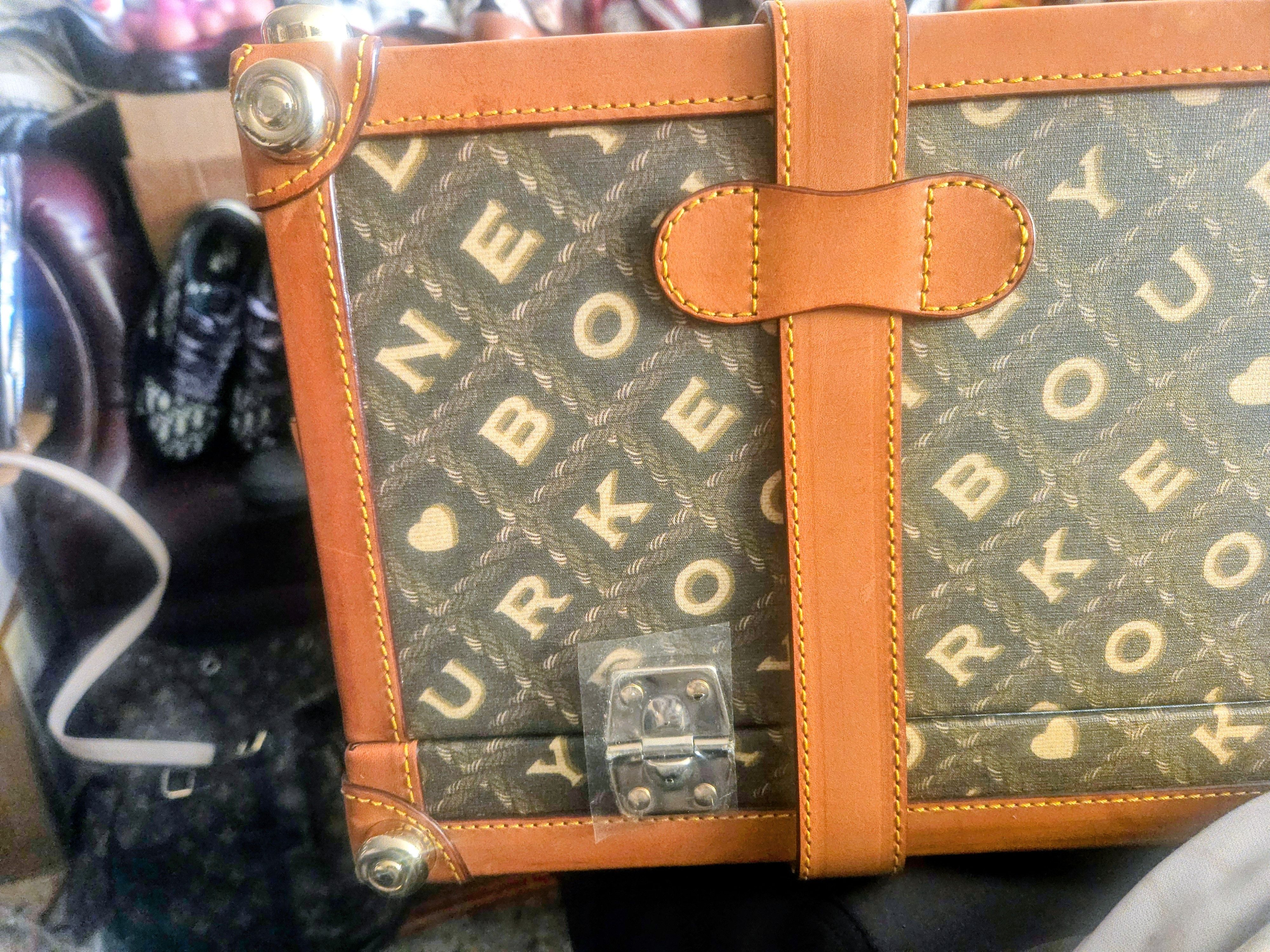 Dooney & Bourke Rare Vintage DOONEY & BOURKE Carry-on Rolling Luggage Trunk Size ONE SIZE - 11 Thumbnail