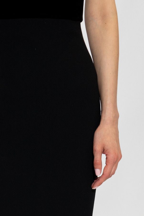 Saint Laurent Paris o1s1wg110924 Bustier in Velvet in Black Size M / US 6-8 / IT 42-44 - 4 Thumbnail