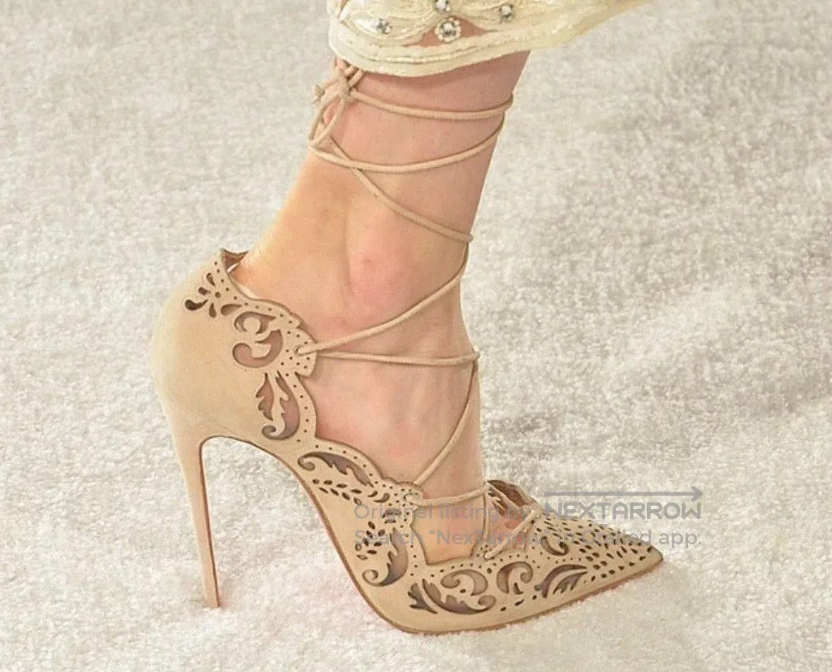 Christian Louboutin Christian Louboutin Strappy Red Sole Heels. Size US 6 / IT 36 - 8 Thumbnail