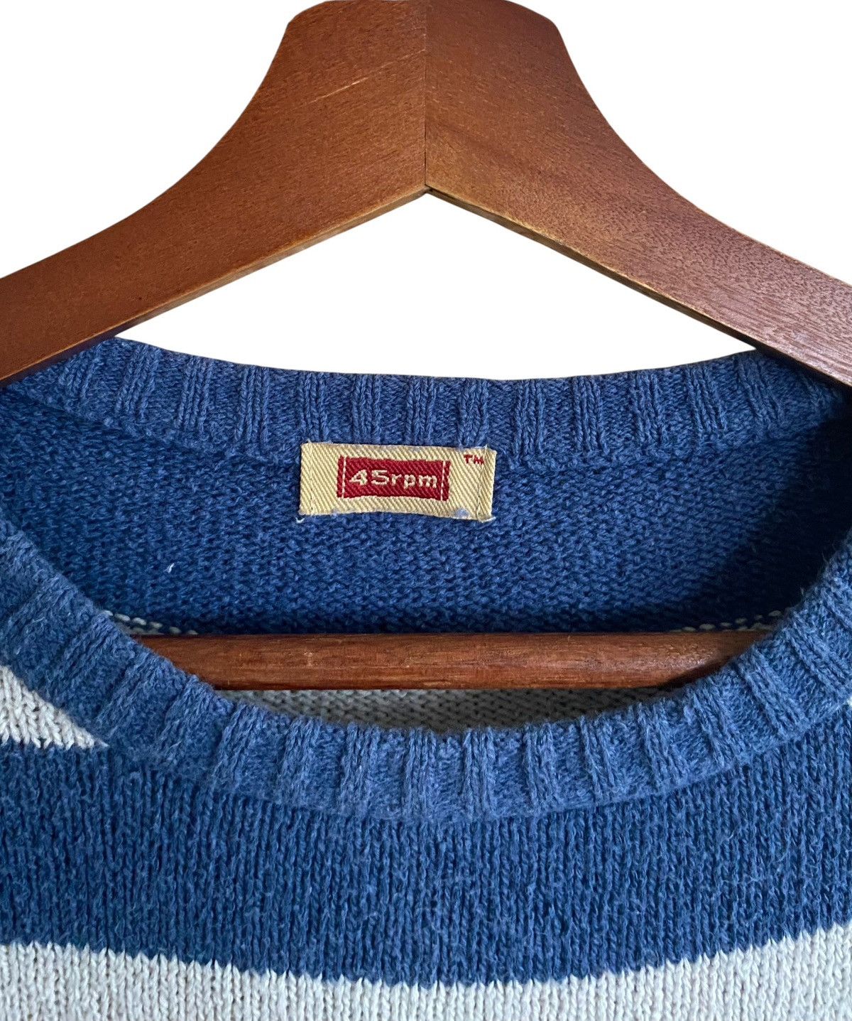 45rpm Vintage Japanese Brand 45 rpm Stripe Knitwear 1990s Size US M / EU 48-50 / 2 - 8 Thumbnail