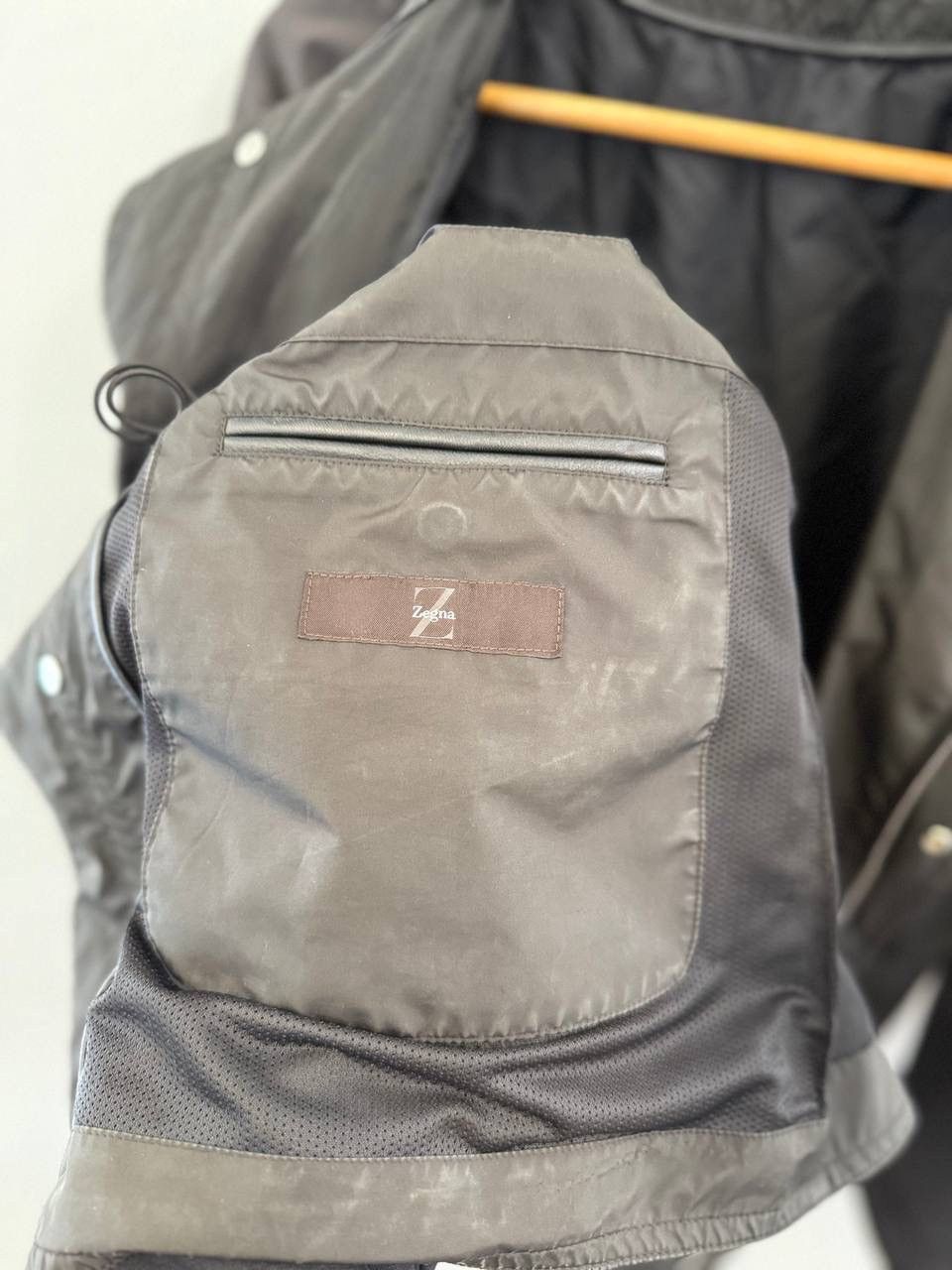 Z Zegna Z Zegna Hidden Nylon leather jacket Size US XXL / EU 58 / 5 - 16 Thumbnail