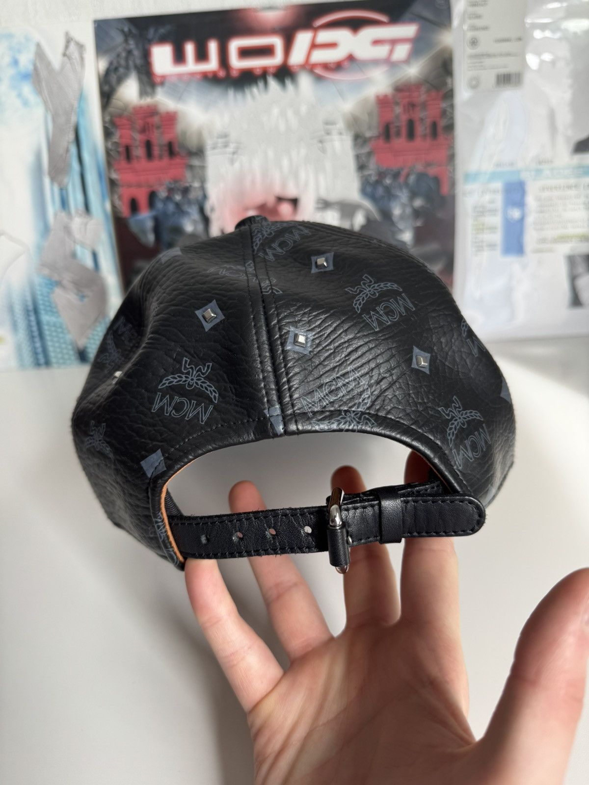 MCM Mcm leather monogram cap black luxury designer Made in Japan Size ONE SIZE - 5 Thumbnail