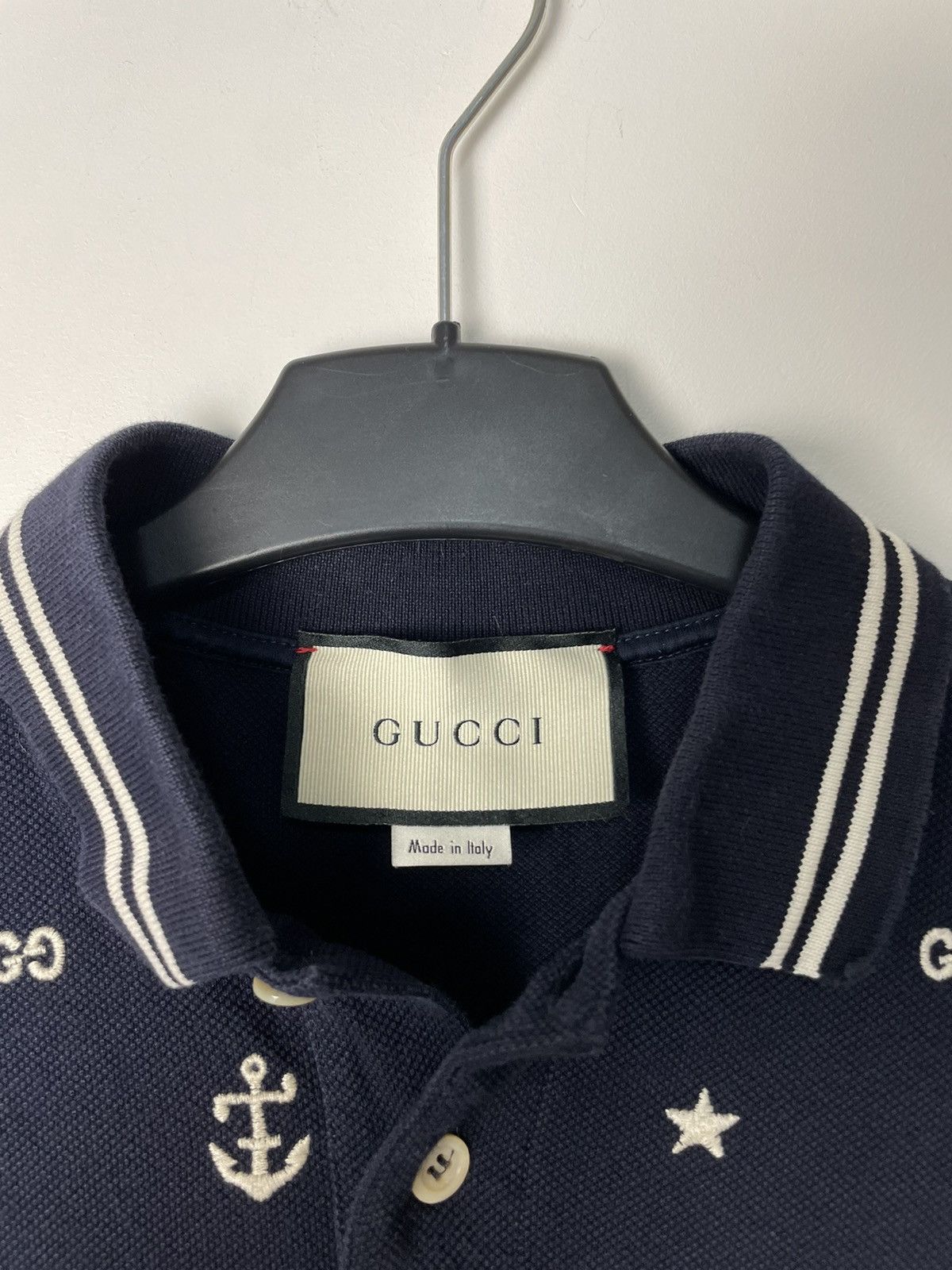 Gucci Gucci polo with anchor Size US XL / EU 56 / 4 - 5 Thumbnail