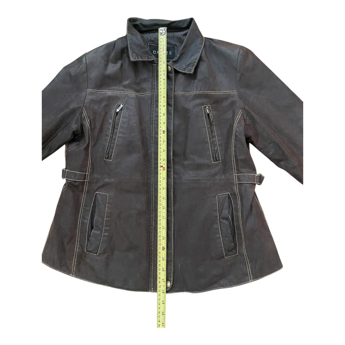 Other Cruze Women’s Brown 100% Leather Jacket Size 2XL Size XXL / US 16-18 / IT 52-54 - 8 Thumbnail