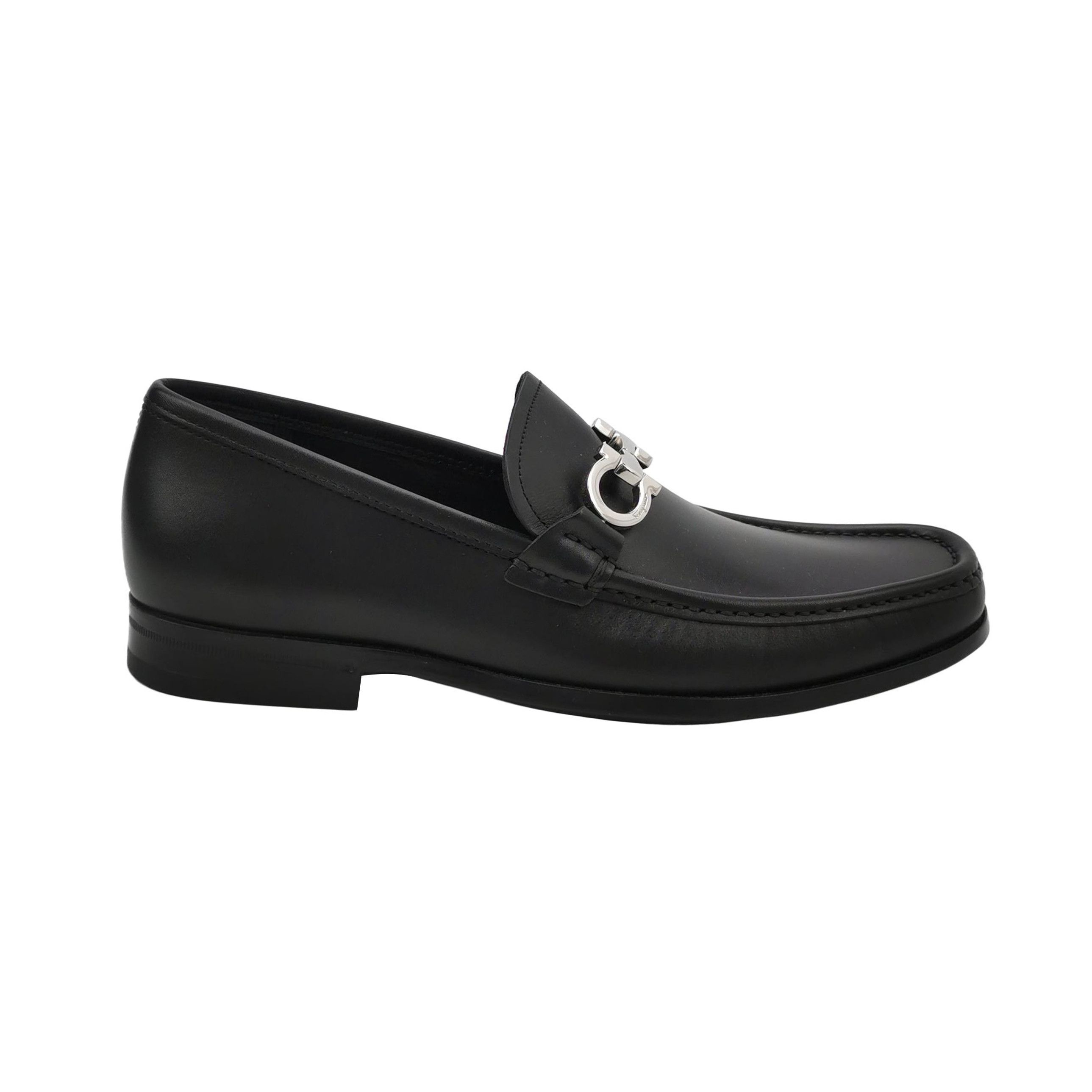Salvatore Ferragamo Salvatore Ferragamo Gancini Leather Loafers 40 Size US 7 / EU 40 - 1 Thumbnail
