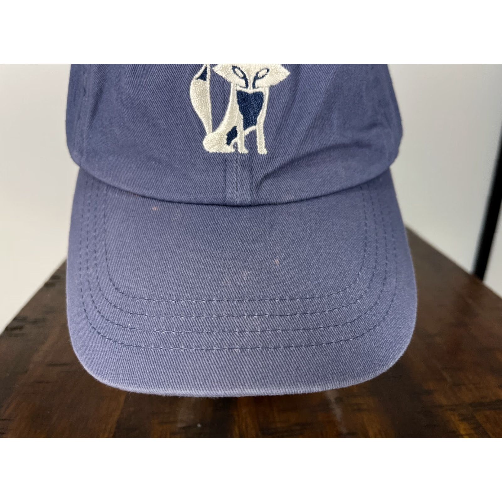 Good American American Dry Goods Hat Adult One Size Blue Cotton Twill Snapback Fox Strap Back Solid Outdoor Size ONE SIZE - 3 Thumbnail