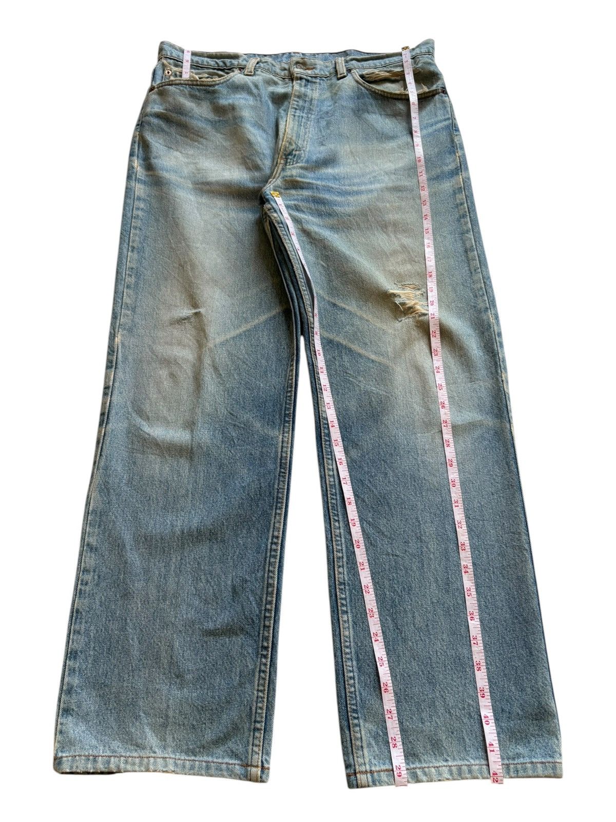 Levi's Vintage 90s Levis Mud Wash Distressed Baggy Jeans Size US 36 / EU 52 - 13 Thumbnail