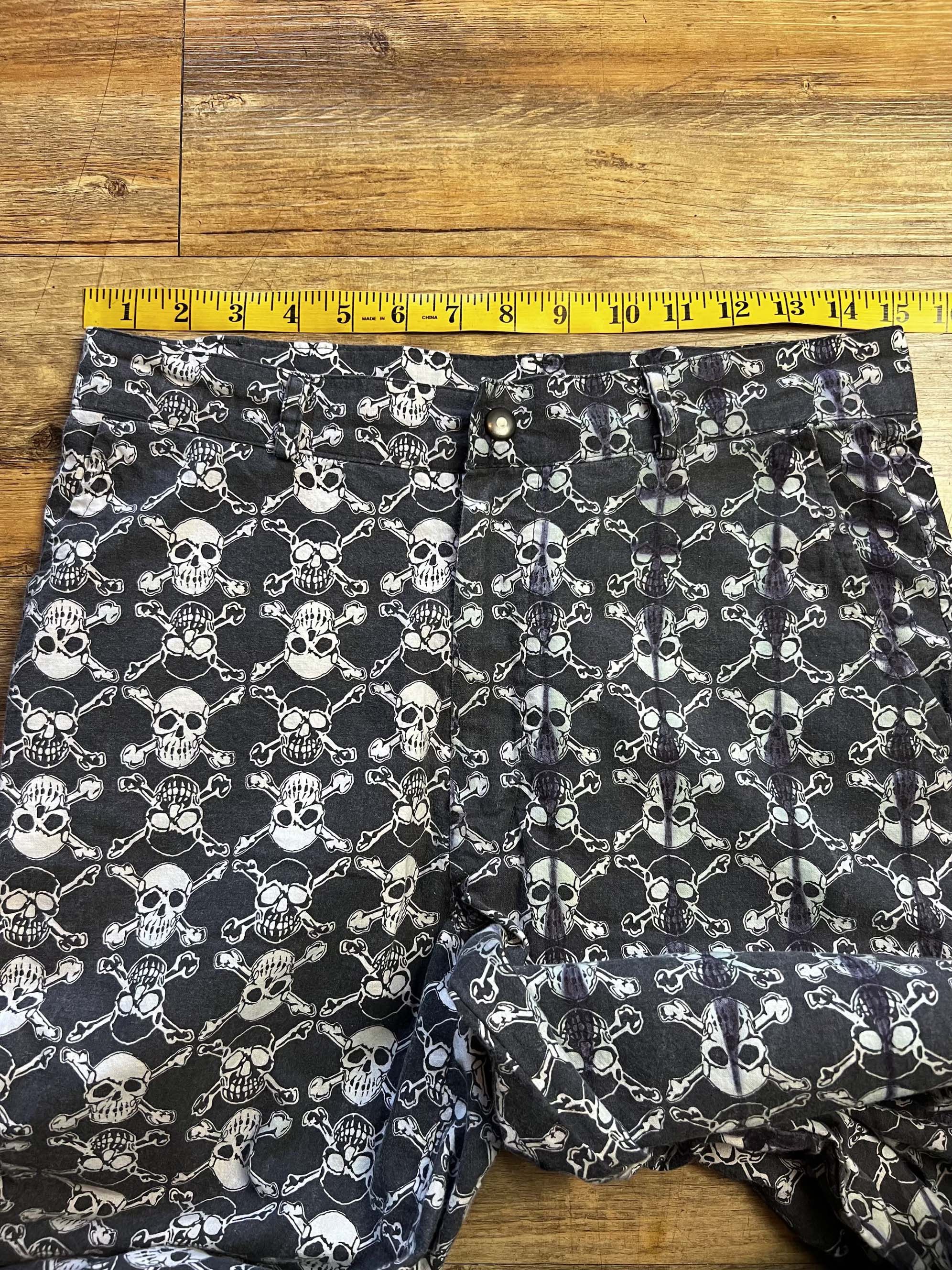 Life's a Beach RARE Vintage 1980's Life's A Beach Skull Print Pants Size US 32 / EU 48 - 6 Thumbnail