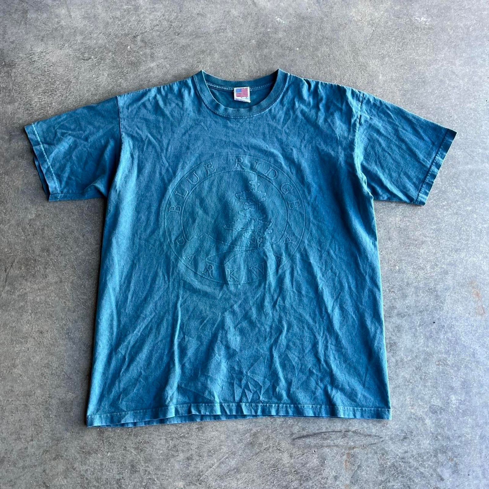 Vintage Vintage 90s usa embroidered tee Size US L / EU 52-54 / 3 - 2 Thumbnail