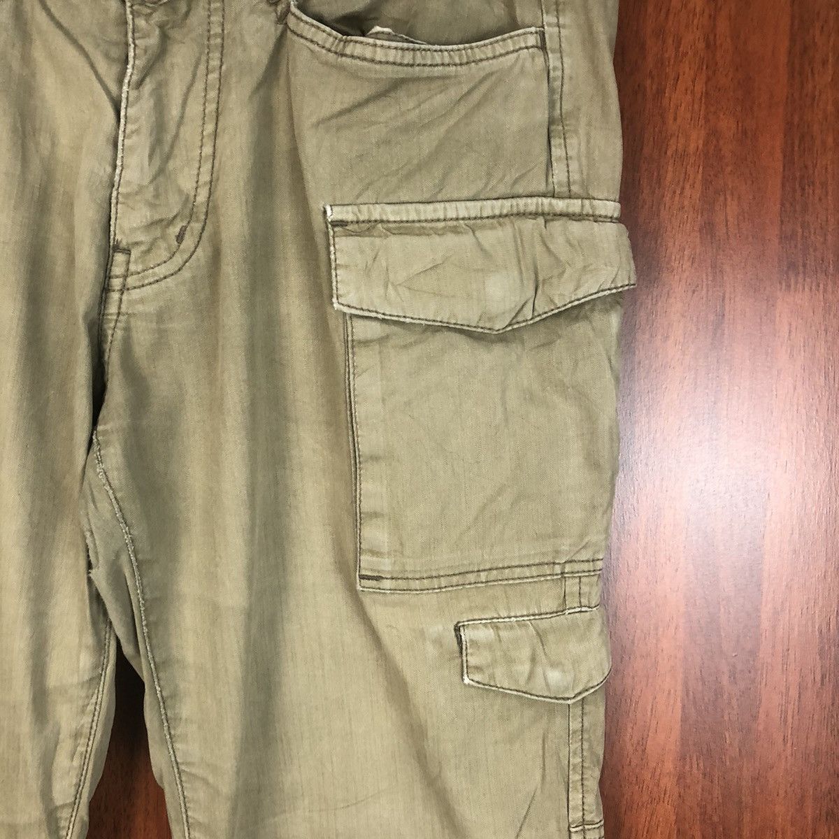 Japanese Brand × Takeo Kikuchi Takeo Kikuchi Green Cargo Multipocket Pants #7519 Size US 30 / EU 46 - 7 Thumbnail