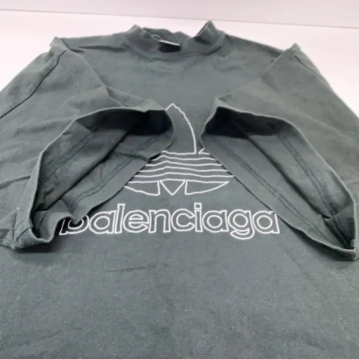 Balenciaga Balenciaga Balenciaga x Adidas Logo Print Tee -2507 Size US M / EU 48-50 / 2 - 8 Thumbnail