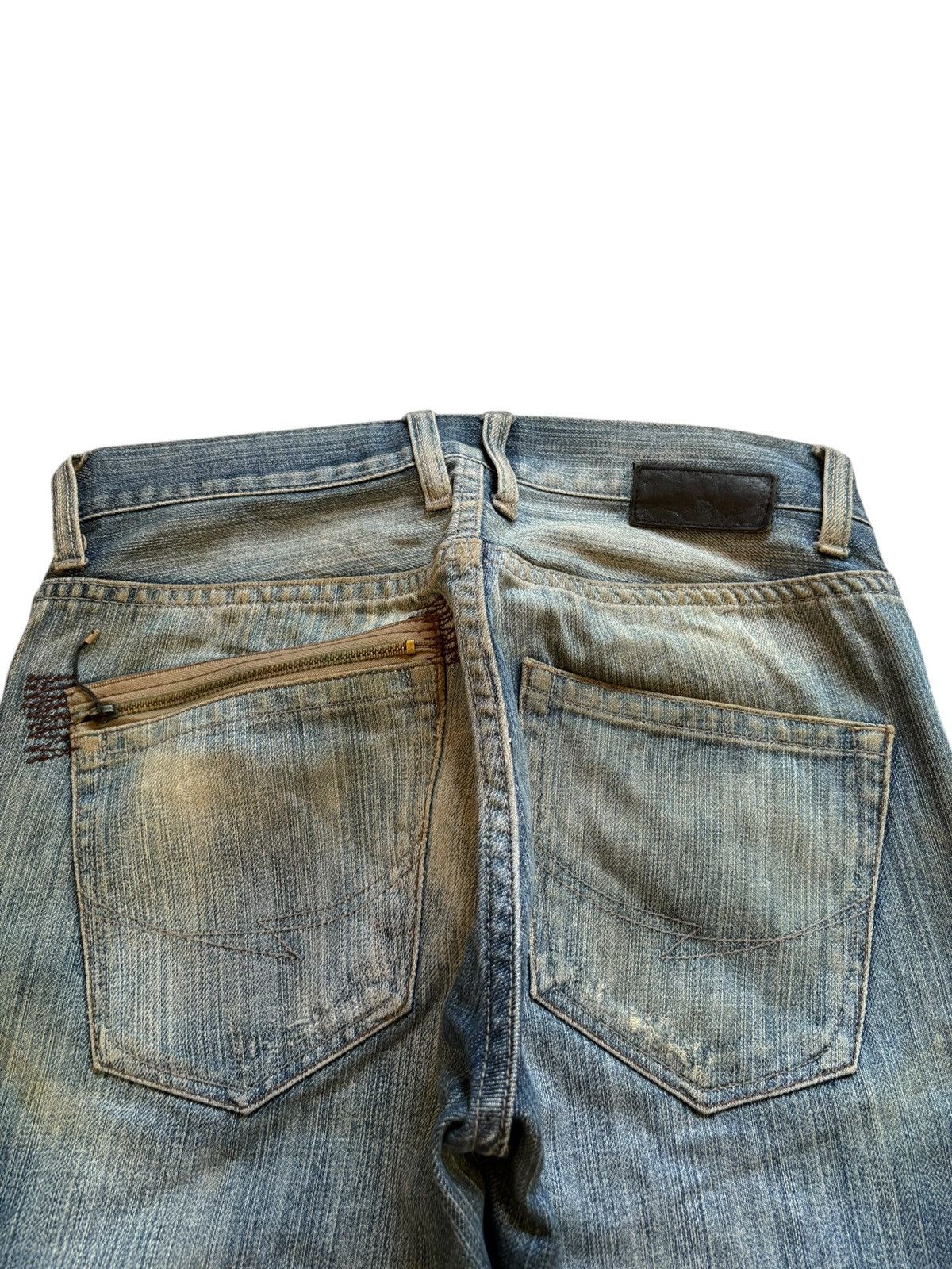 Japanese Brand × Yasuyuki Ishii Vintage Japanese Brand Mud Wash Distressed Flare Jeans Size US 29 - 8 Thumbnail