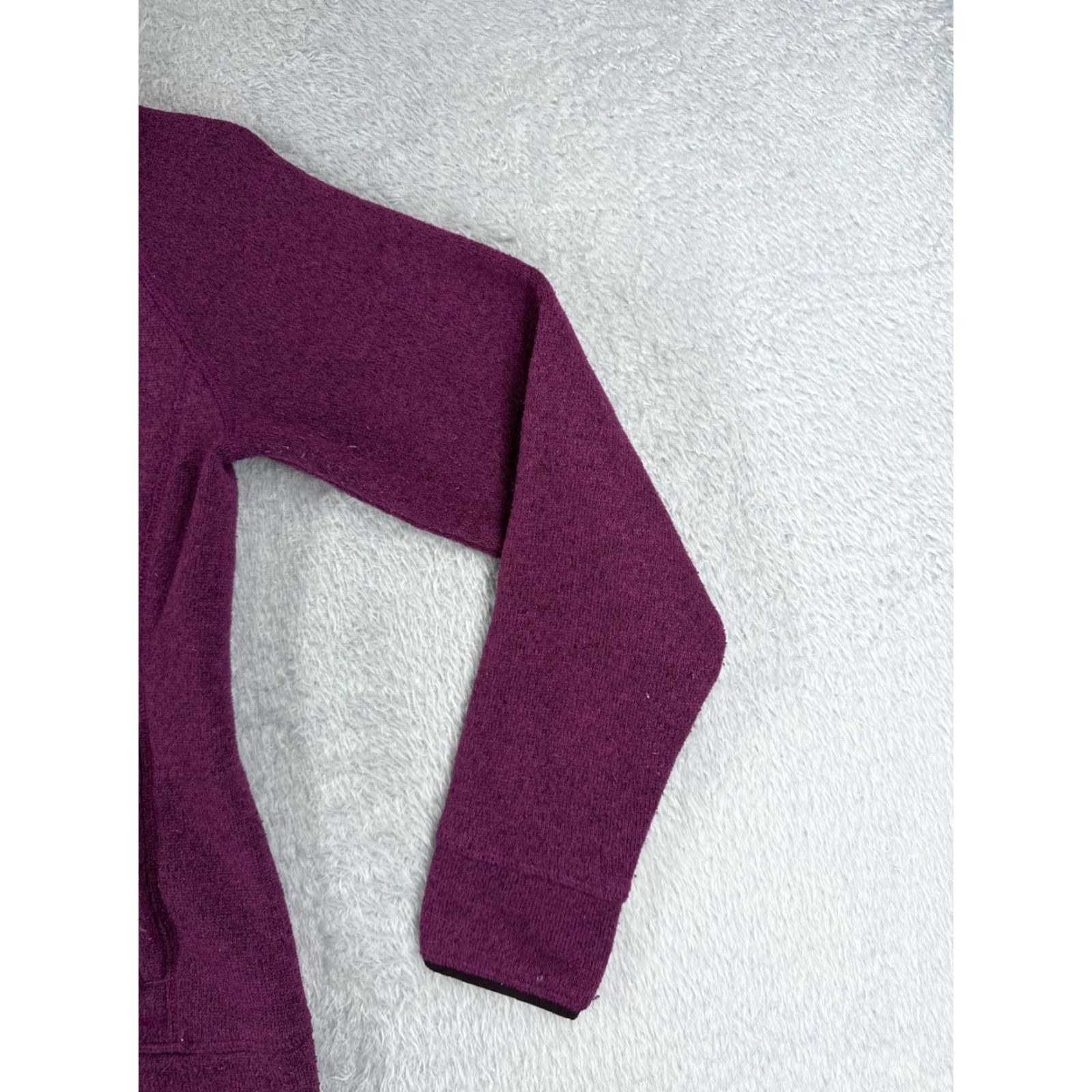 The North Face The North Face Jacket Women Small Purple Knit Shell Fleece Lined Polyester Mock Size L / US 10 / IT 46 - 2 Thumbnail