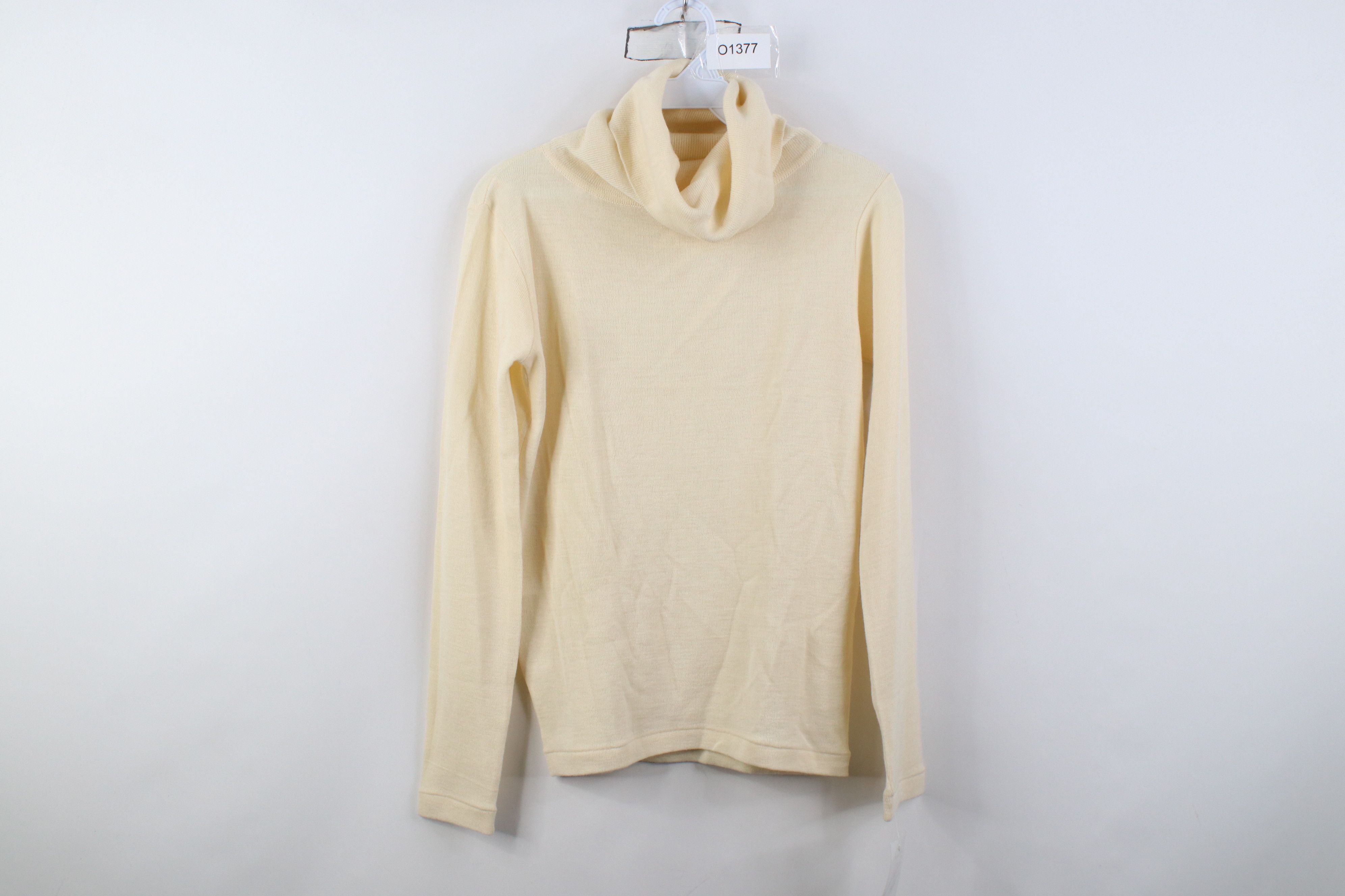 Vintage Deadstock Vintage 90s Streetwear Knit Turtleneck Sweater Size S / US 4 / IT 40 - 1 Thumbnail