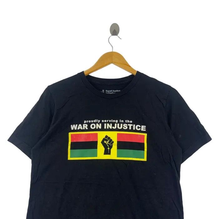 Vintage EQUAL JUSTICE INITIATIVE War On Rebel Movement Tee Shirt Size US M / EU 48-50 / 2 - 2 Thumbnail
