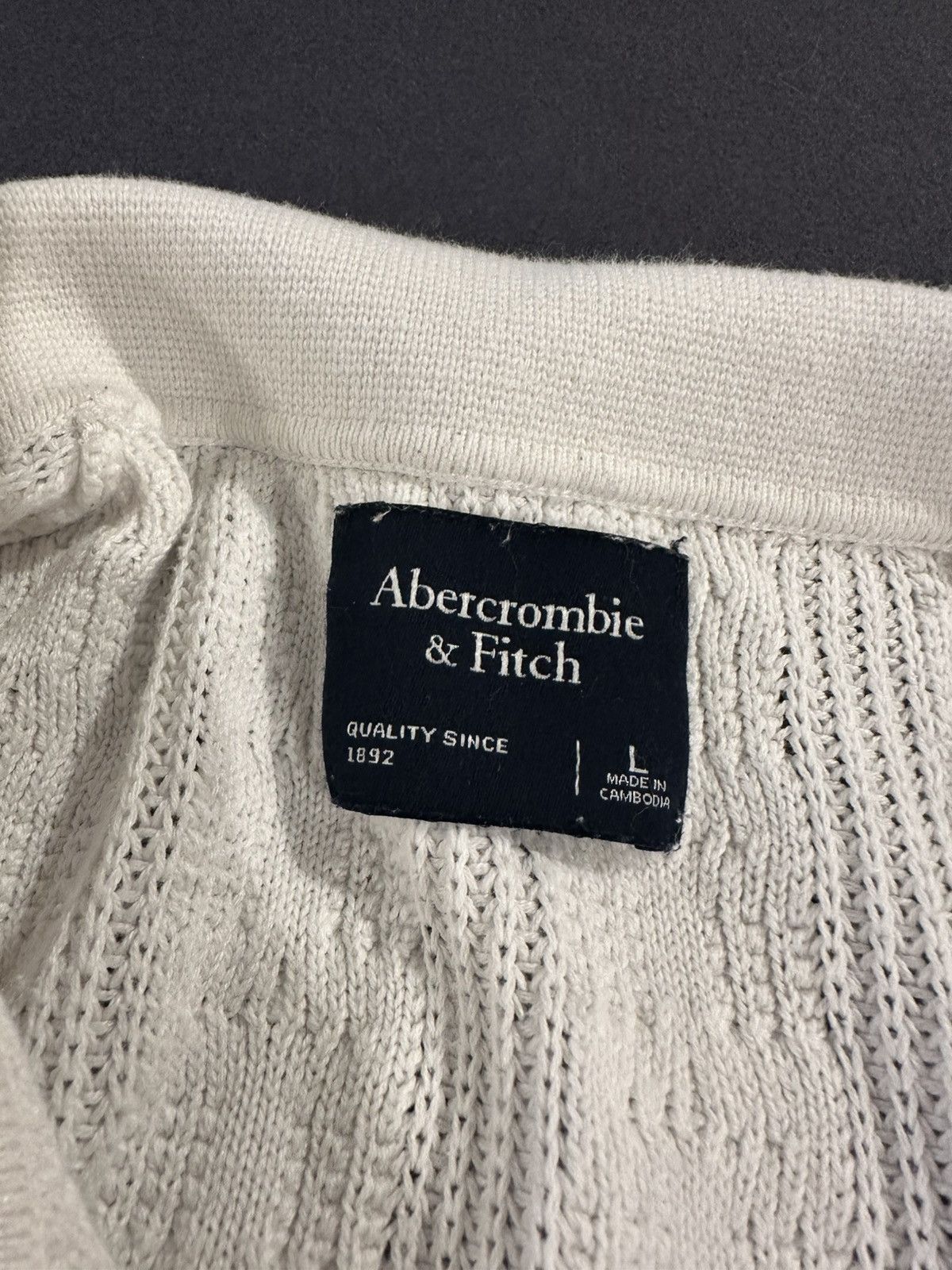 Abercrombie & Fitch White Abercrombie & Fitch short sleeve button up shirt Size US L / EU 52-54 / 3 - 3 Thumbnail