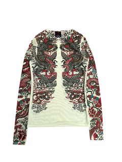 JEAN PAUL GAULTIER Dragon Jacquard Denim Jacket - ARCHIVED