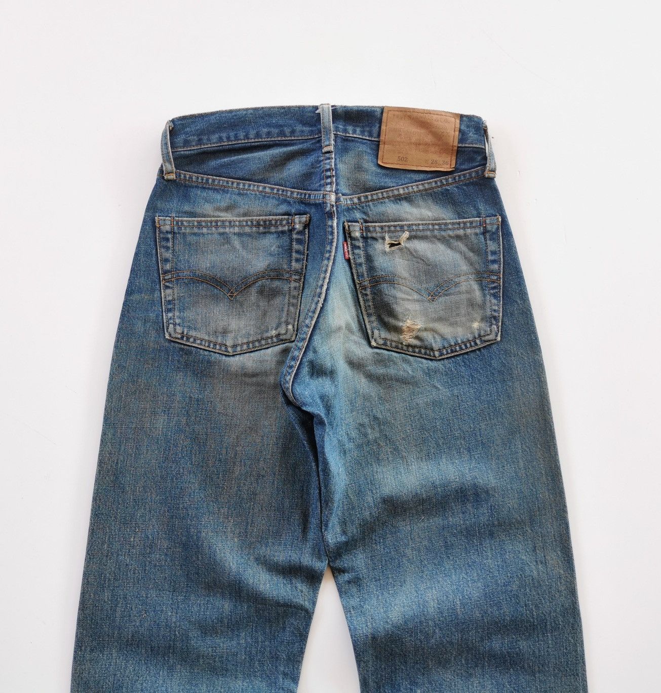 Levi's × Levi's Vintage Clothing × Vintage Levis 502 Big E Selvedge Denim Jeans Size US 27 - 6 Thumbnail