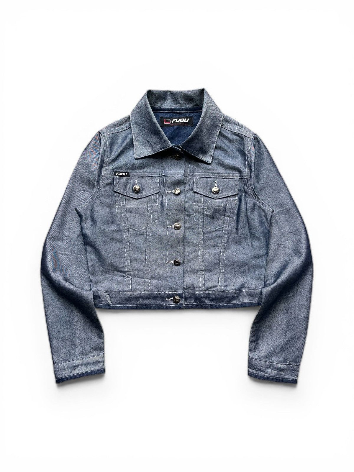 Fubu Fubu Collection Denim Jacket Cropped Size US S / EU 44-46 / 1 - 1 Thumbnail