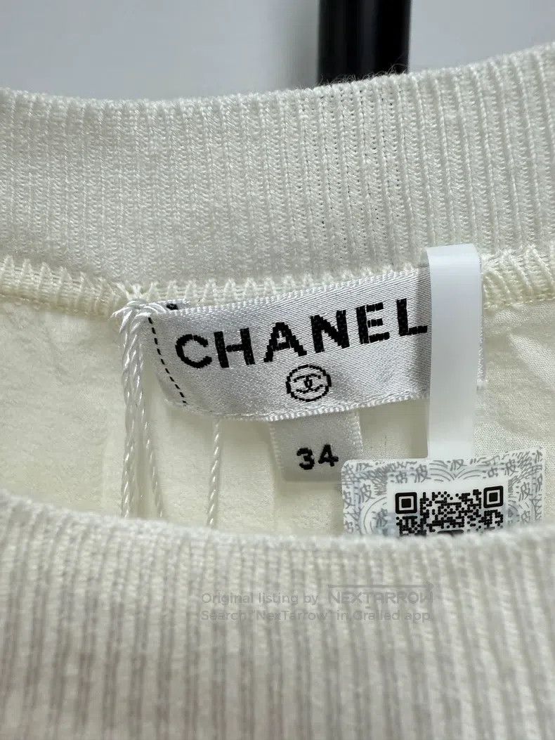 Chanel Chanel Full print solid colour dress Size XXS / US 00 / IT 34 - 7 Thumbnail