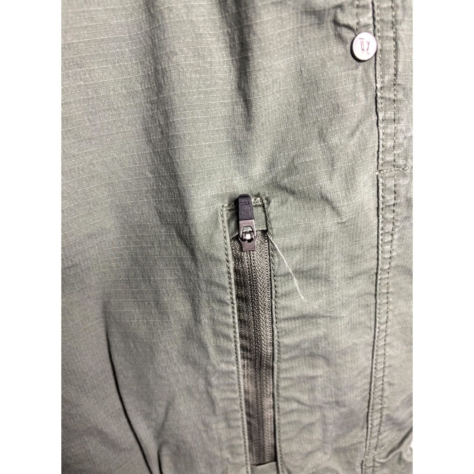 Vuori Vuori Pants Men S Green Ripstop Jogger Drawstring Pockets Zipper Athletic Casual Everyday Size US 29 - 3 Thumbnail