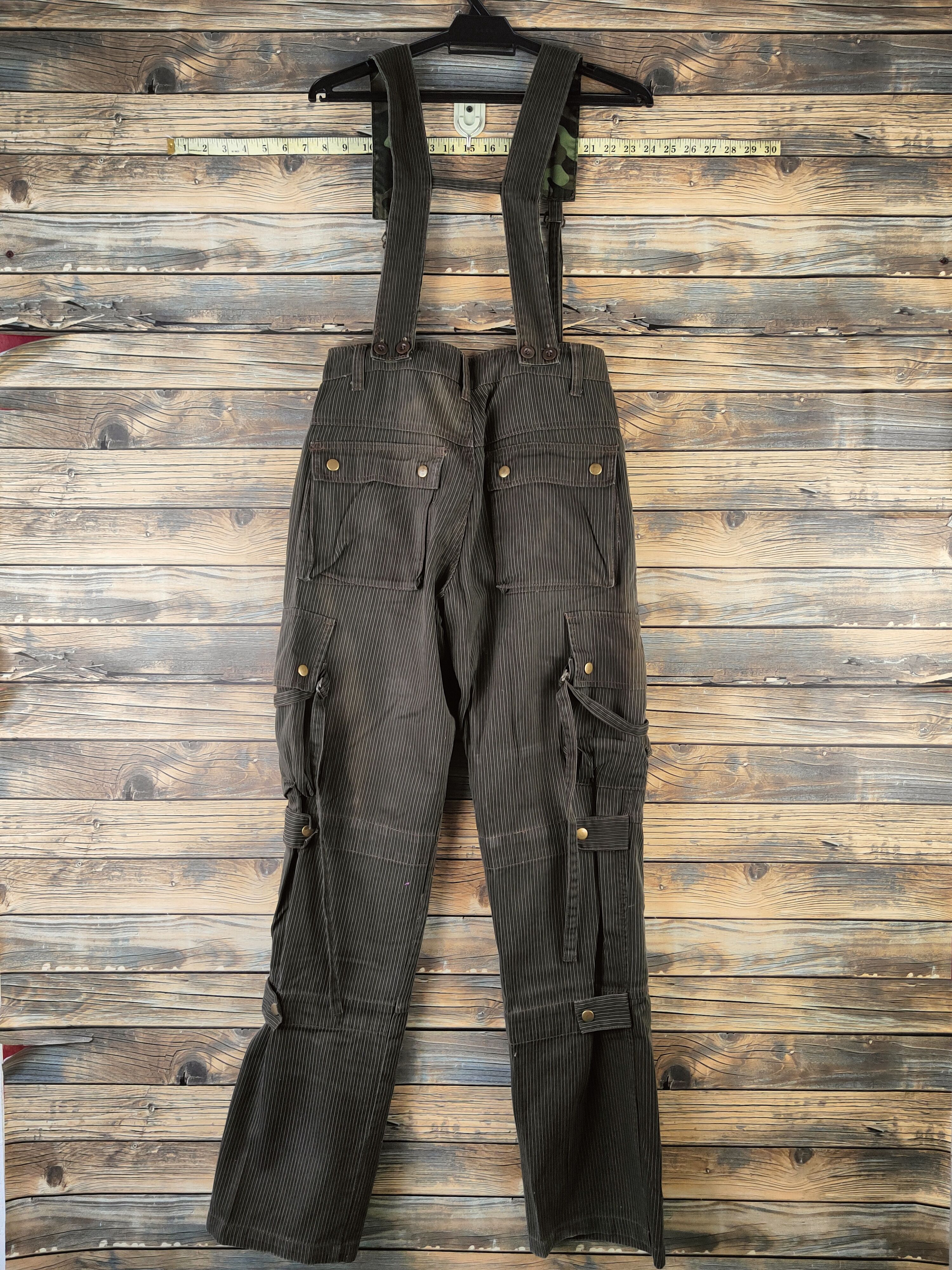Japanese Brand D Techno Brown Sleeveless Jumpsuit Adjustable Straps #S2938 Size US 29 - 11 Thumbnail