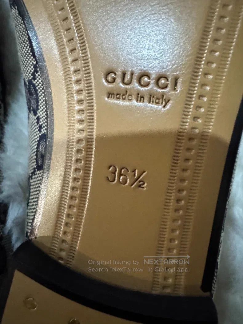Gucci Guicci Women's Full Print Loafers Leather Shoes Size US 6 / IT 36 - 7 Thumbnail