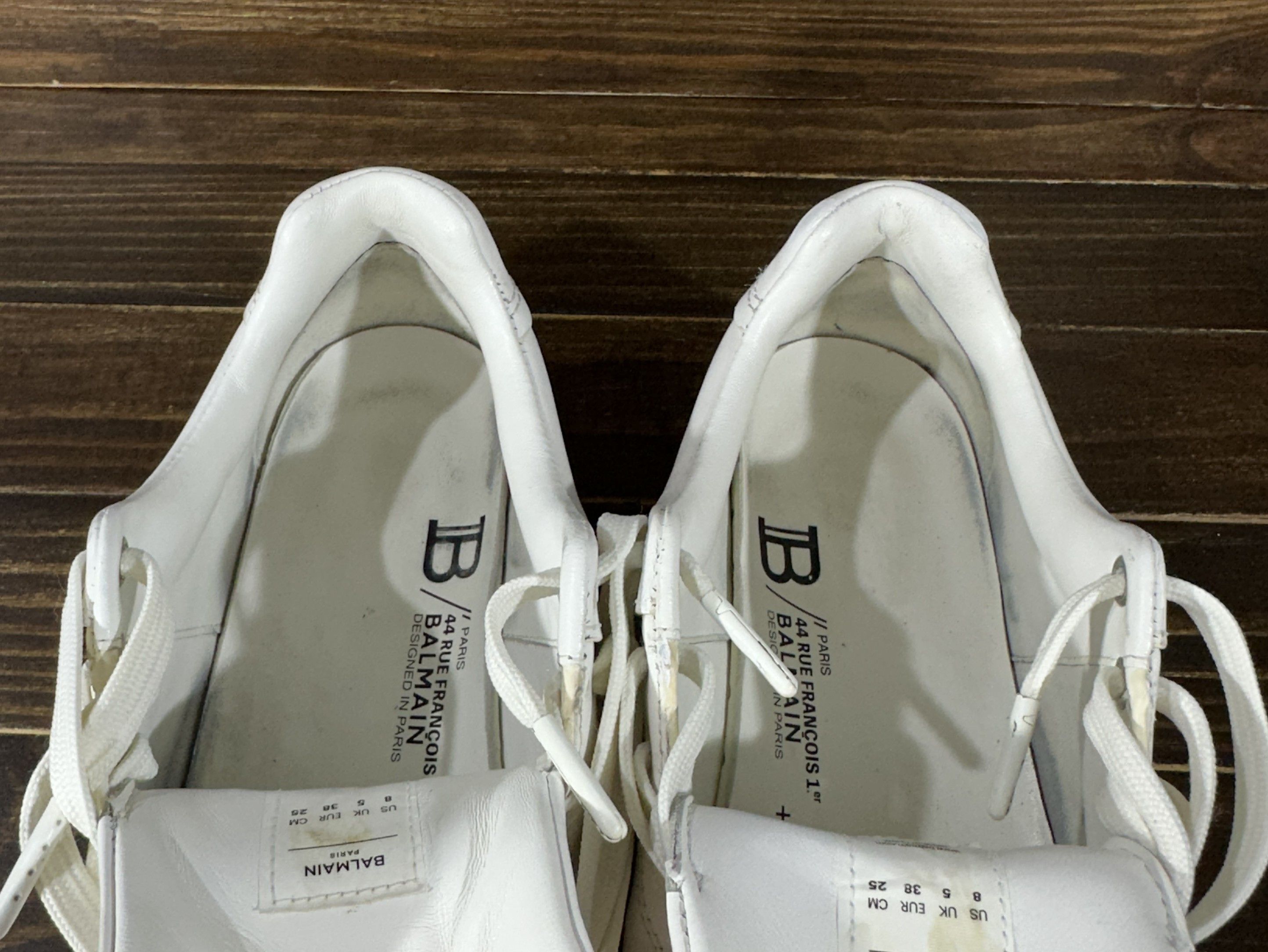 Balmain BALMAIN B-Court Trainers In Calfskin Sneakers Luxury Brand Size US 8 / IT 38 - 23 Thumbnail