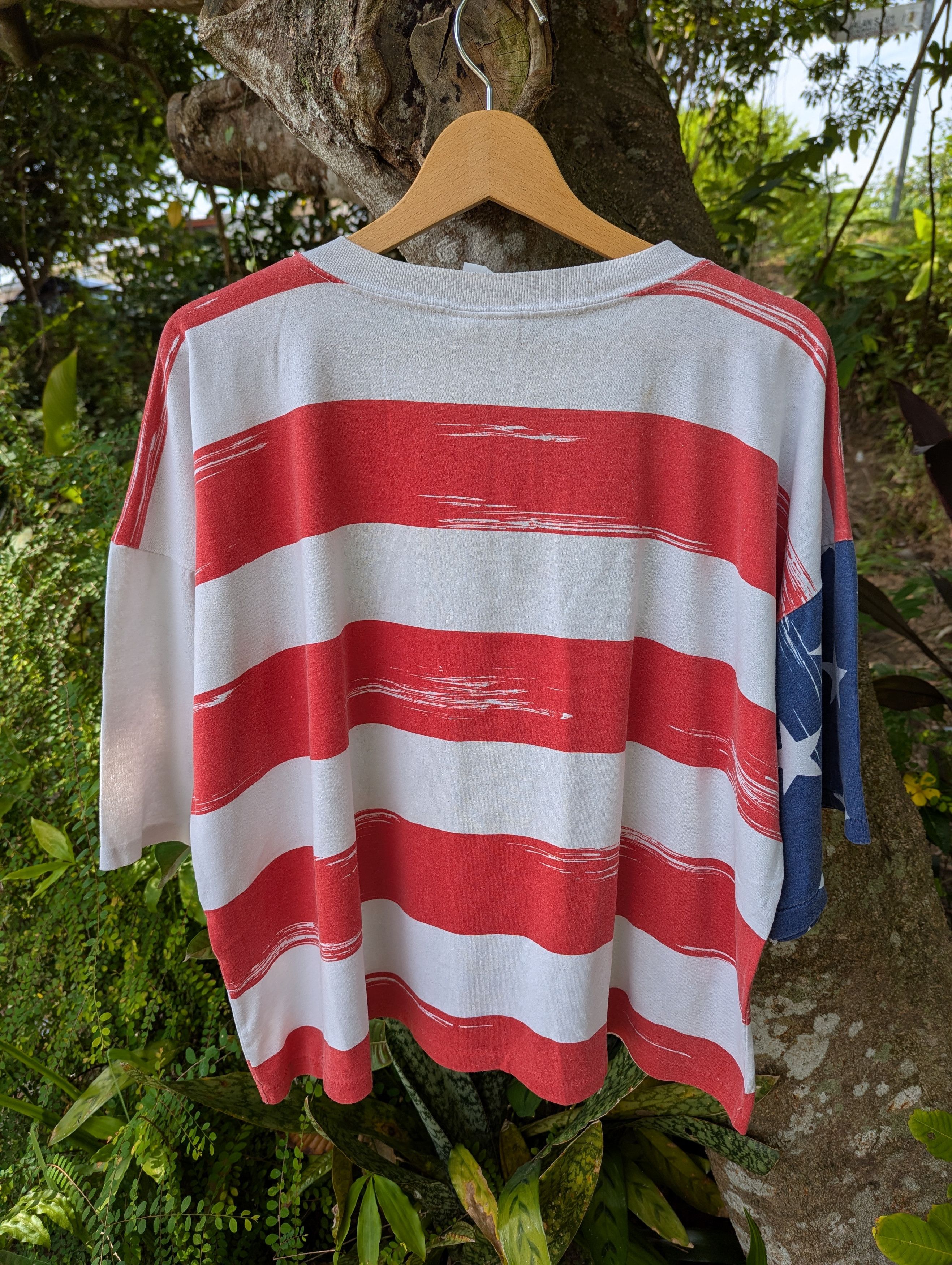 USA Olympics Vintage 90s USA America Flag Crop tops Shirt Size XL / US 12-14 / IT 48-50 - 7 Thumbnail