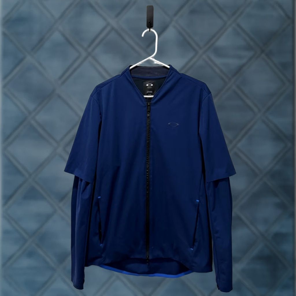 Oakley Oakley Albatross Rain Fz Jacket Mens Medium Blue Full Zip Vented Outdoors Golf Size US M / EU 48-50 / 2 - 1 Thumbnail