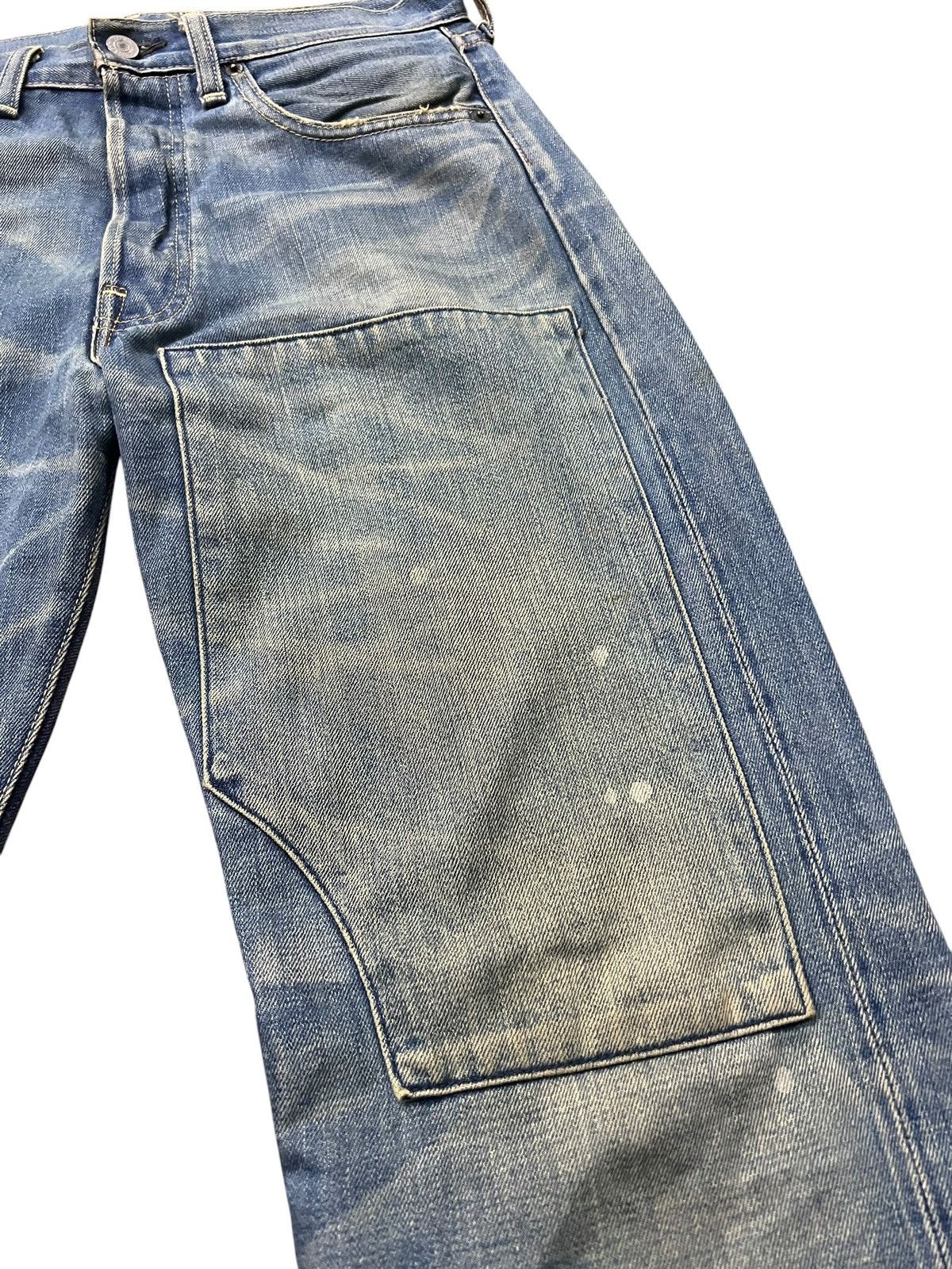 Levi's Vintage Levi’s 501 Big E Selvedge Distressed Mud Wash Jean Size US 30 / EU 46 - 10 Thumbnail