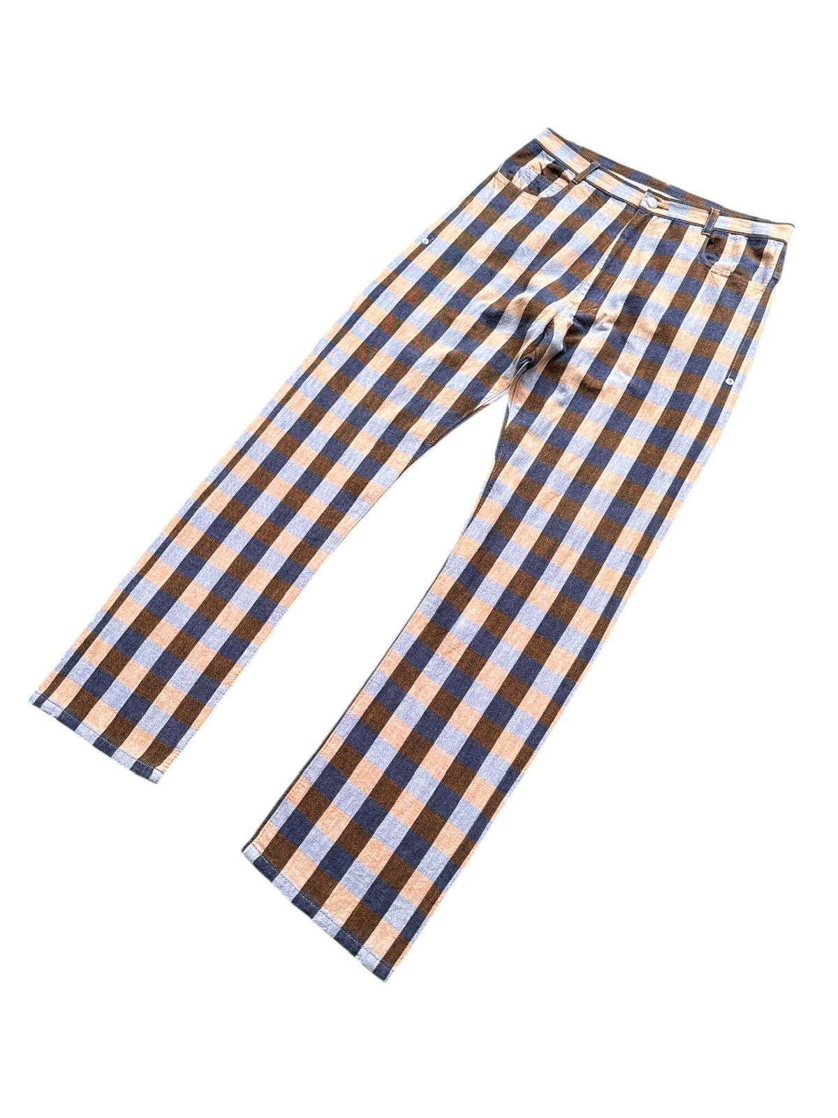 mercibeaucoup S/S2009 Mercibeaucoup plaid denim pants Size US 30 / EU 46 - 3 Thumbnail